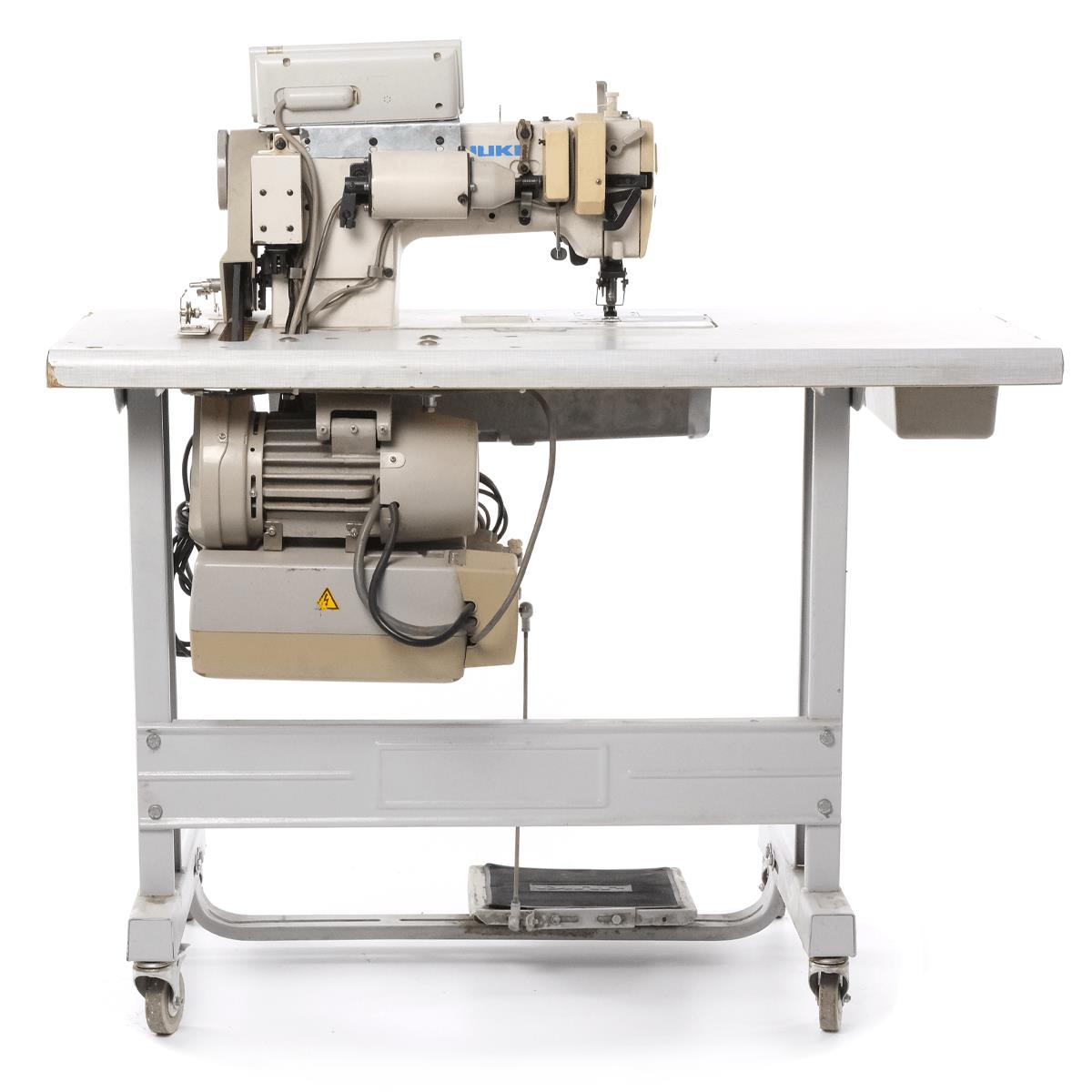 2.El Juki | LH-3168 | Otomatik Çift İğne Dikiş Makinesi | SC-1 Motorlu | Küçük Mekik| İptalli