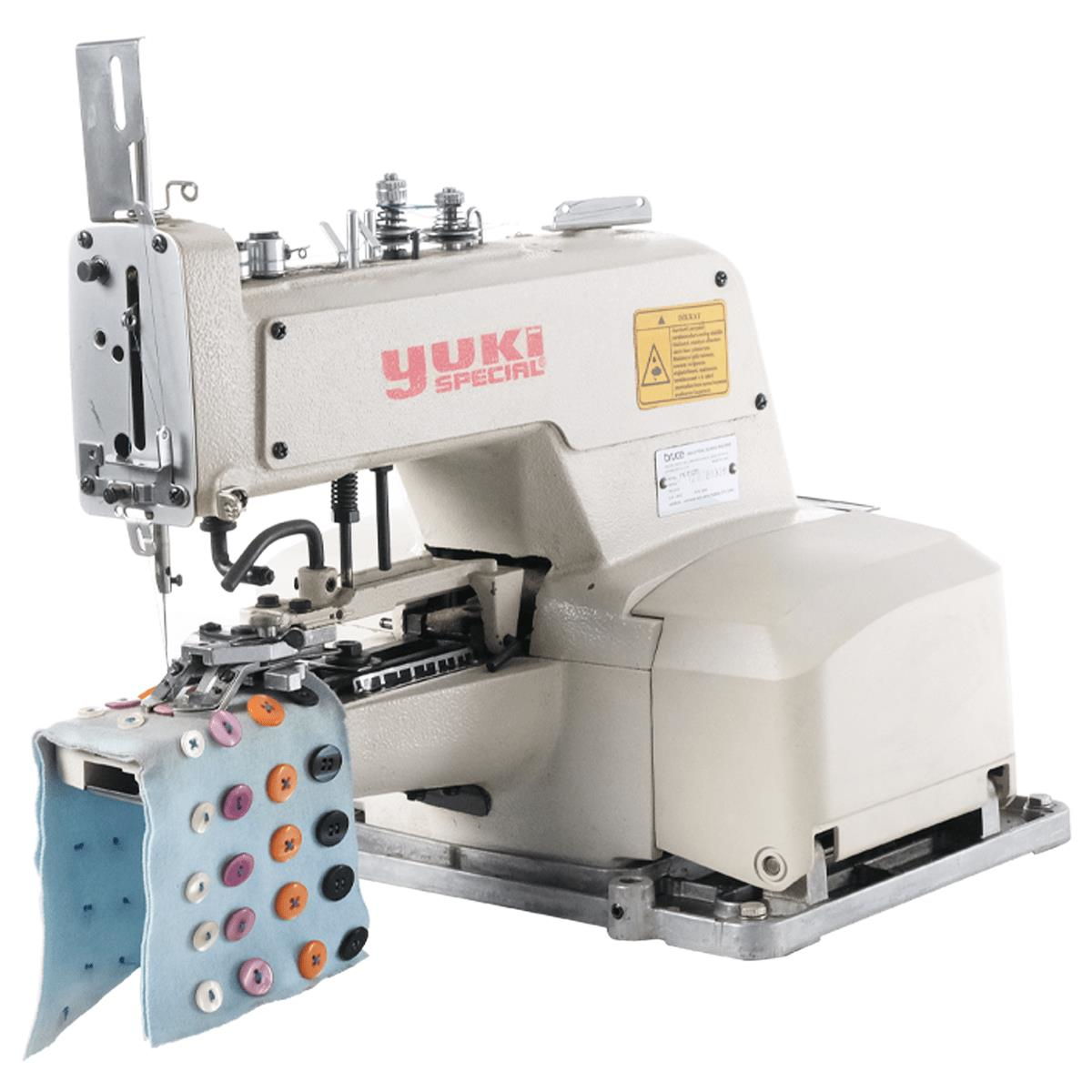 2.El Yuki YK-T77 Düğme Makinesi | Mekanik Düğme Makinesi | 2 Delikli Dikim | 4 Delikli Dikim | Çapraz Düğme Dikimi