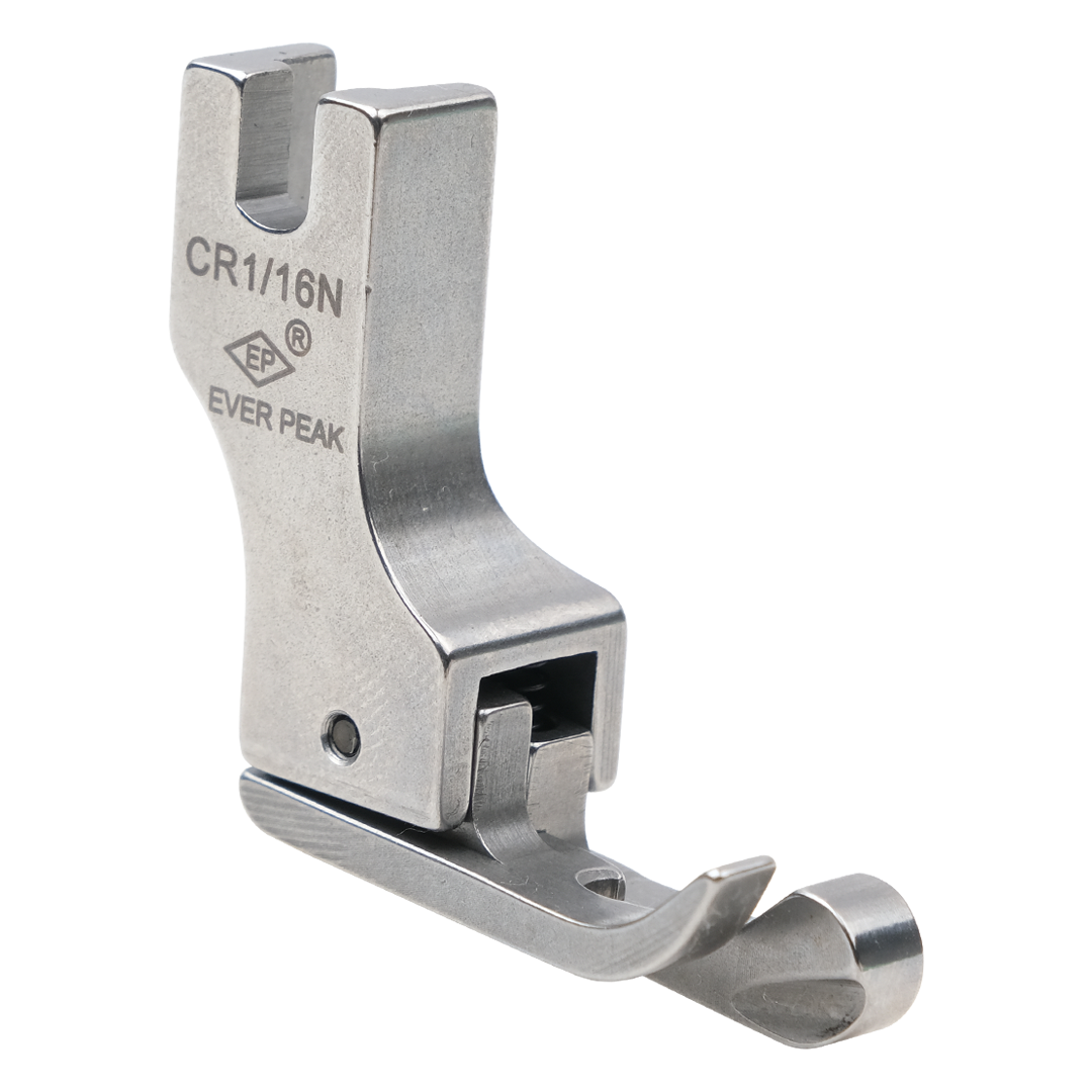 Düz Makine 1.6mm Dar Tabanlı Çima Ayak | Sağ Çima | CR1/16N | Tüm Marka Sanayi Tipi Düz Dikiş Makinelerinde Kullanılır.EverPeak