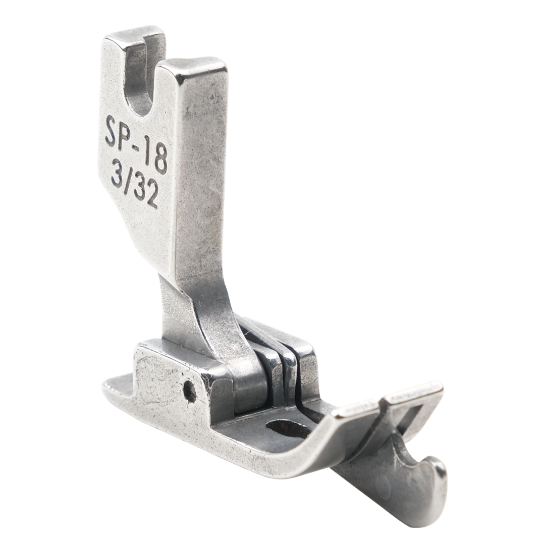 Düz Makine 2.4mm Oynar Çimalı Ayak | Sağ Çima | SP-18R 3/32 | Tüm Marka Sanayi Tipi Düz Dikiş Makinelerinde Kullanılır.