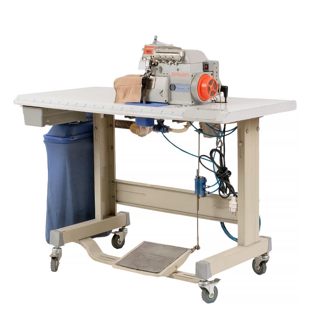 FDM 2. El Siruba 747Q 4 İplik Kafadan Motorlu Overlok Makinesi