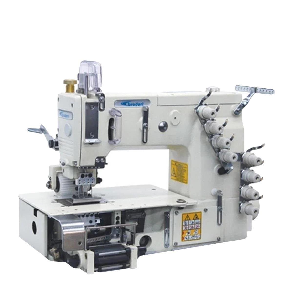 FDM Broderi BD-1406P-D Lastik Makinası 6.4 mm  (Ön Merdane Opsiyonel), 6 İğneli, Direct Drive, İğne Pozisyonlu, Kafadan Motorlu