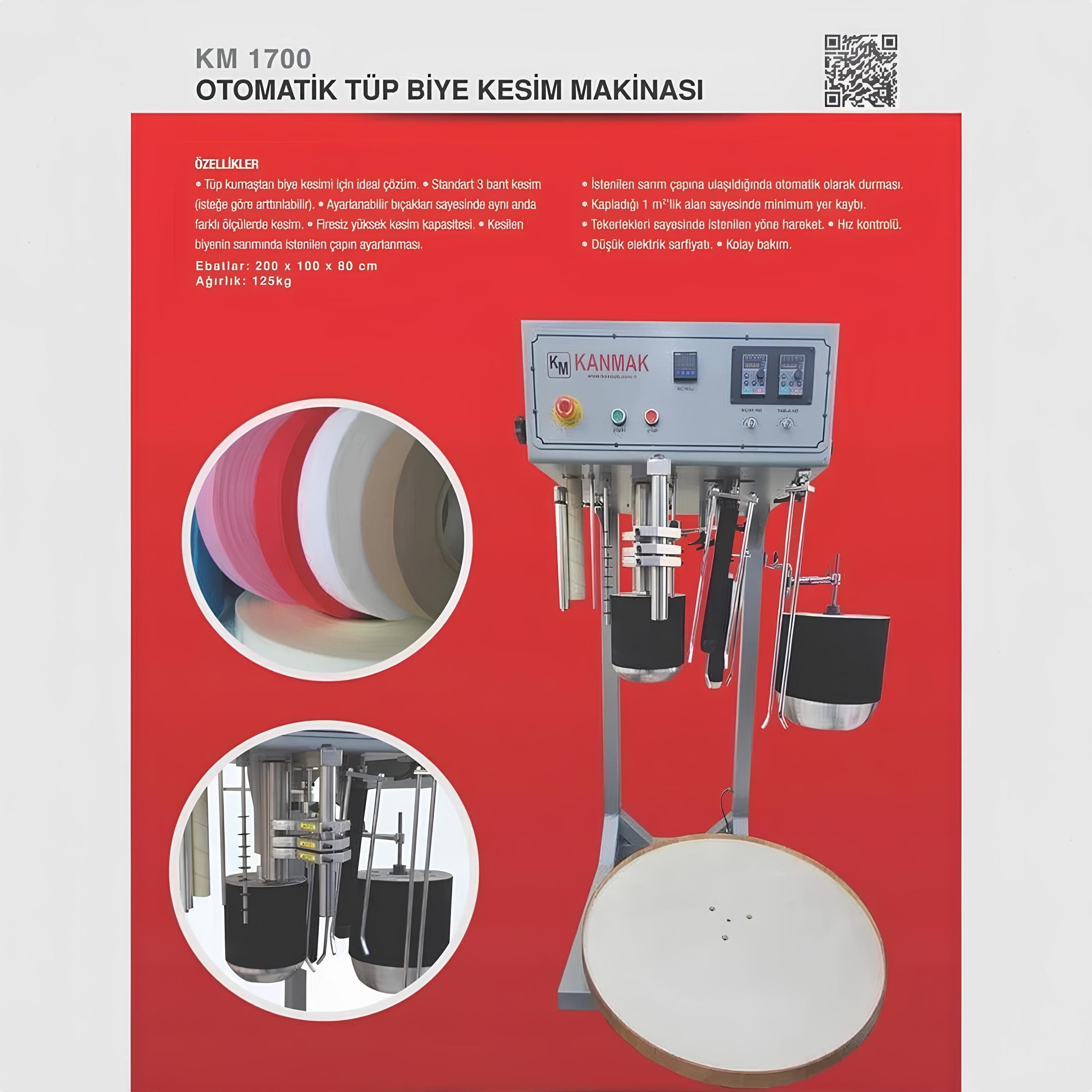 FDM Dikey Tüp Biye Kesme Makinası KM 1700