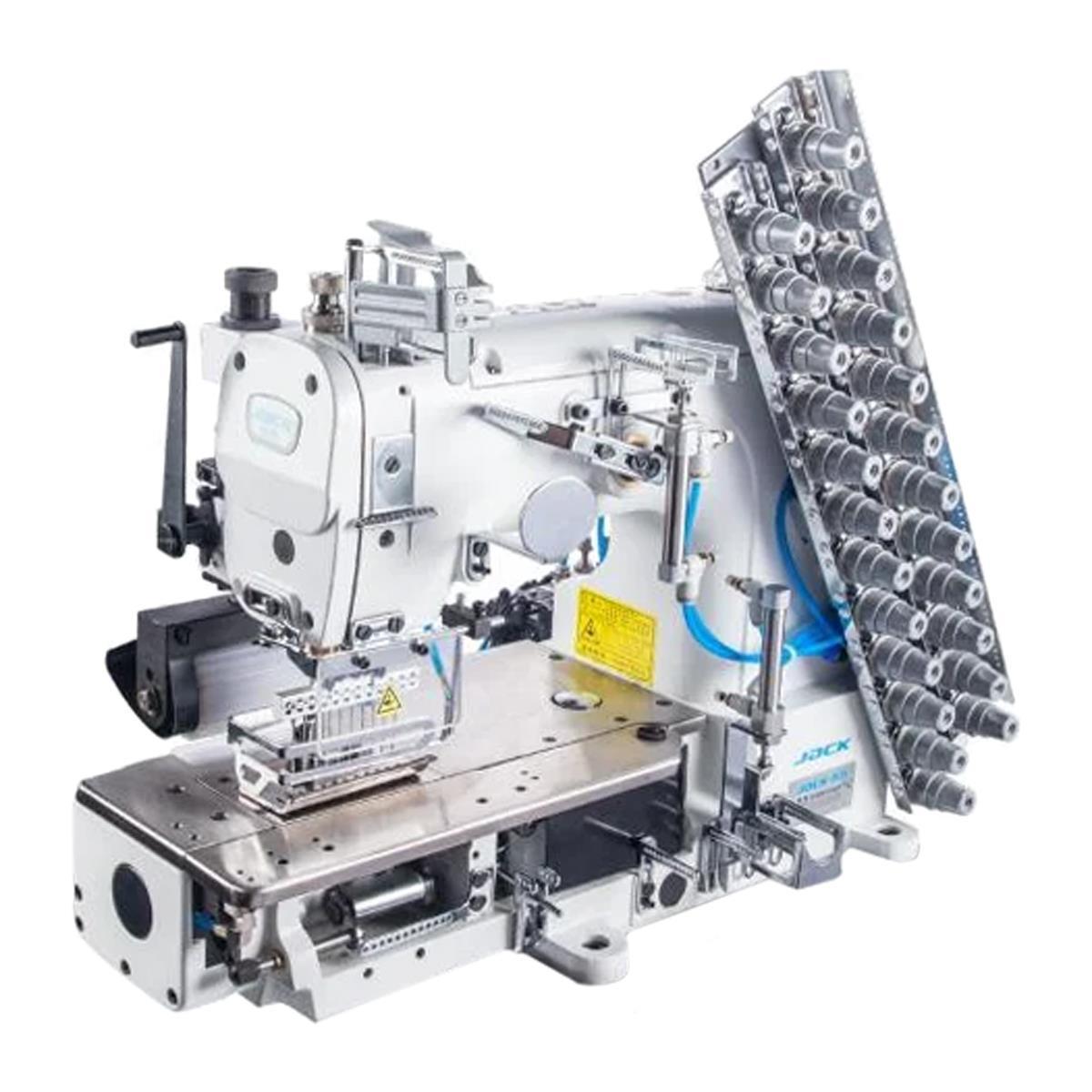 FDM Jack JK-8009VCDII-08064P/UTL 8 İğne Zincir Dikiş Makinesi, Burunlu (6.4mm), İplik Kesicili, Ayak Kaldırmalı, Direct Drive, Kafadan Motorlu