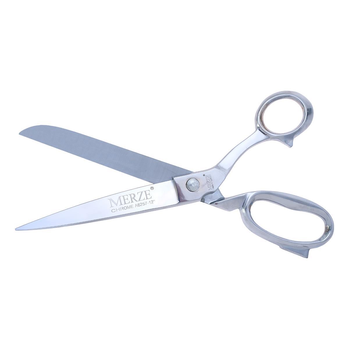 FDM Merze 6257-12 Krom Kaplama somunlu Terzi Makası D-120 No:12 (27,5 cm)