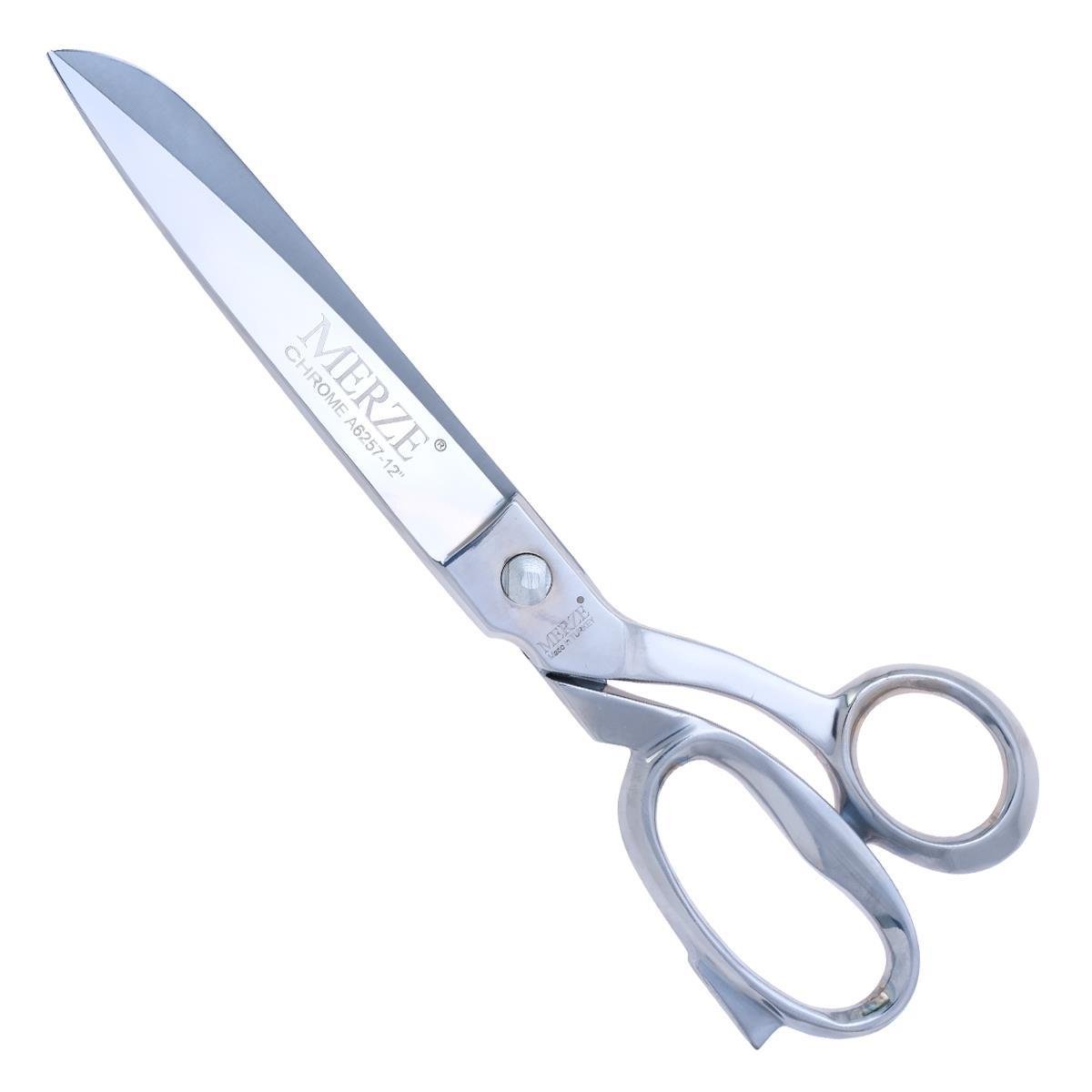 FDM Merze 6257-12 Krom Kaplama somunlu Terzi Makası D-120 No:12 (27,5 cm)