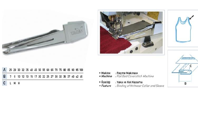 FDM Uma-06 Reçme Biye Tek Kıvırma Aparatı 60x25 mm