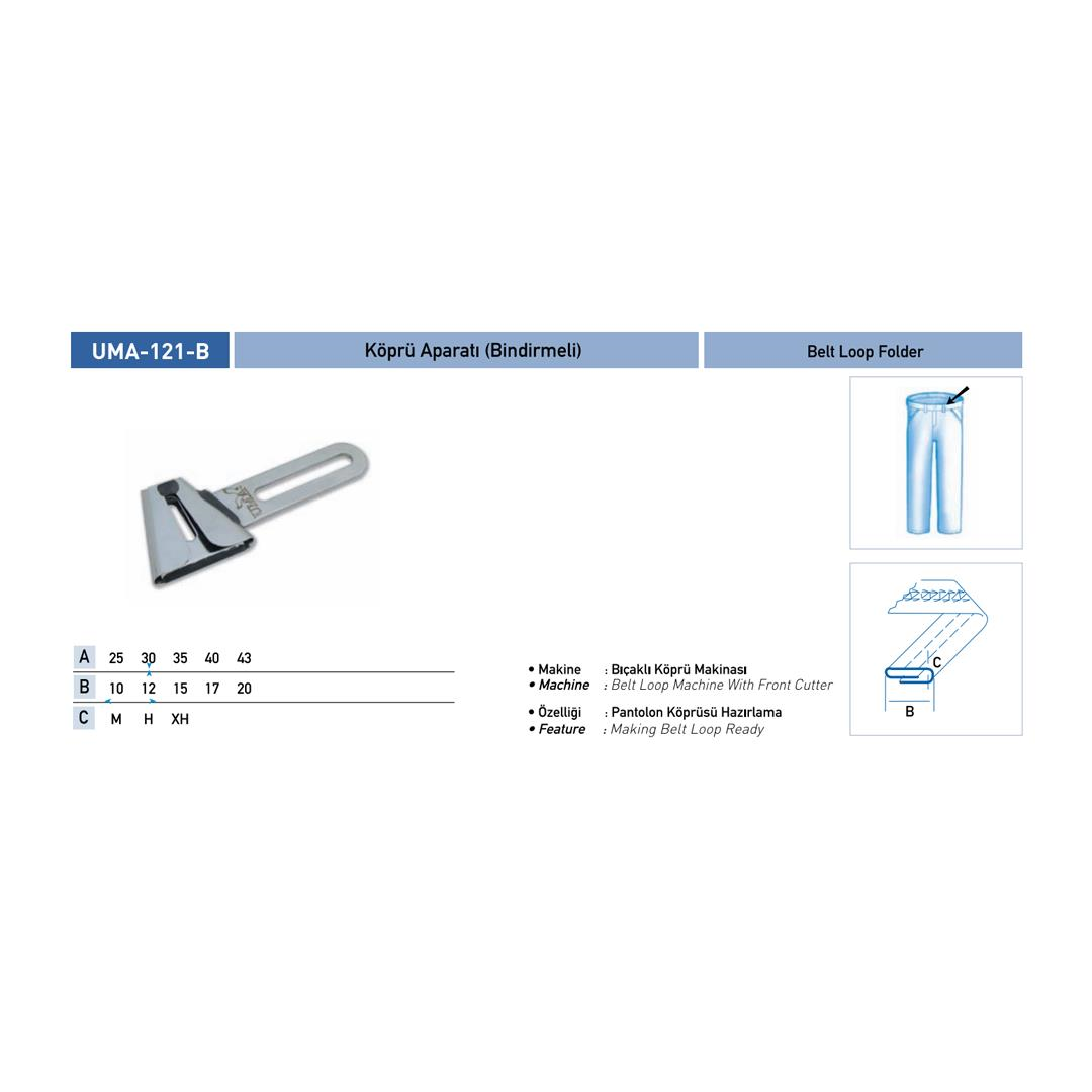 FDM Uma-121B Köprü Aparatı  Bindirmeli 30x12 mm
