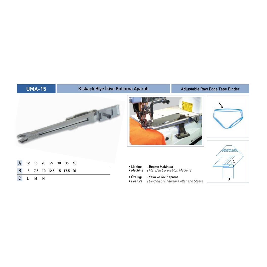 FDM Uma-15 Kıskaçlı İkiye Katlama Reçme Aparatı Klorat 15x7 mm  