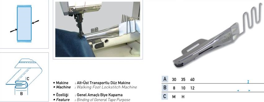 FDM Uma-288 Biye Çift Kıvırma Aparatı 50x15 mm