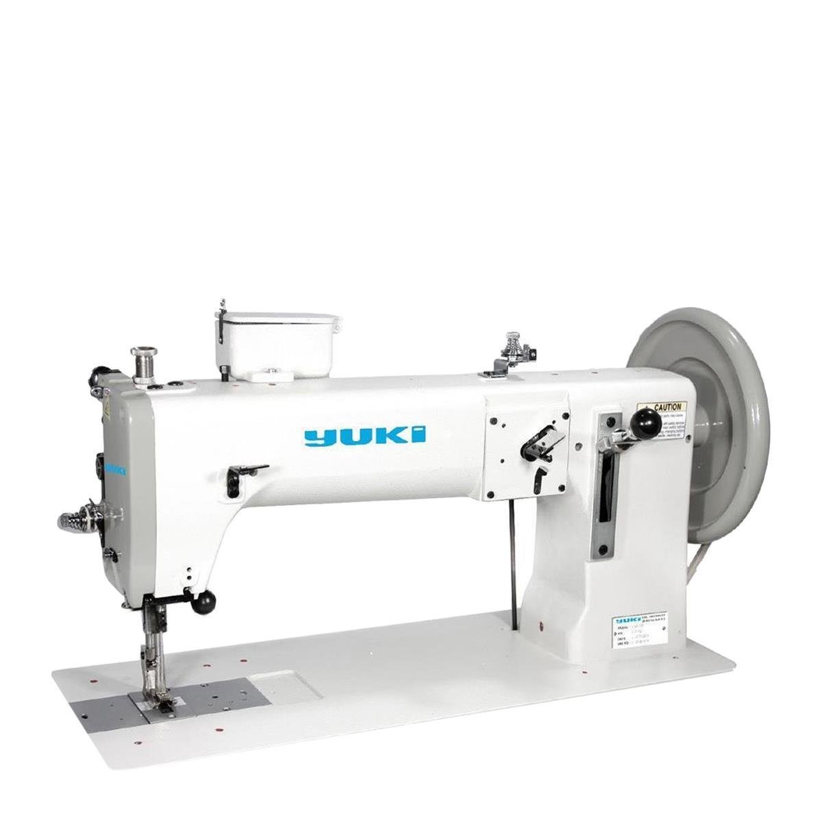 FDM Yuki GA-243 Çift Papuç Tek İğne Makine Ekstra Kalın Malzemeler İçin, Ayak Transportlu, Kilit Dikiş