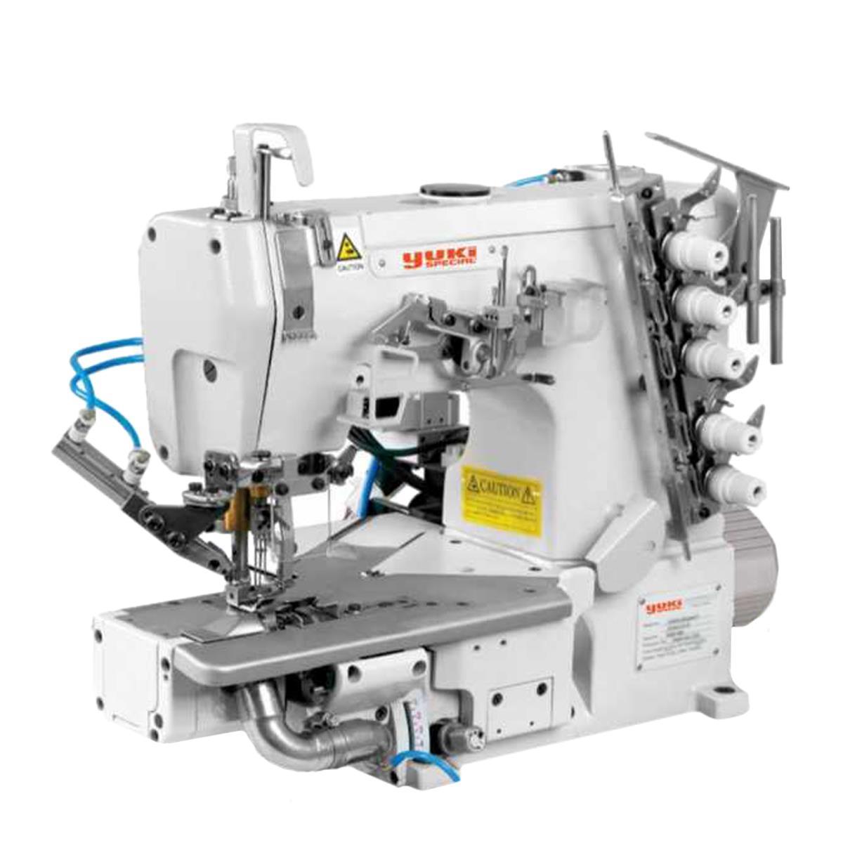 FDM Yuki WT6635-BBX356/FT/VDA/UTA Regulalı Reçme Dikiş Makinesi, Transportlu, İplik Kesicili, Direct Drive, Ayak Kaldırmalı, Kafadan Motorlu, Tabla ve Tekerlekli Ayak 