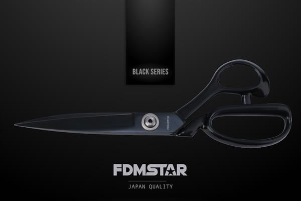 FDMSTAR 10 İnç (25cm) Siyah Saplı Profesyonel Paslanmaz Çelik Terzi Makası