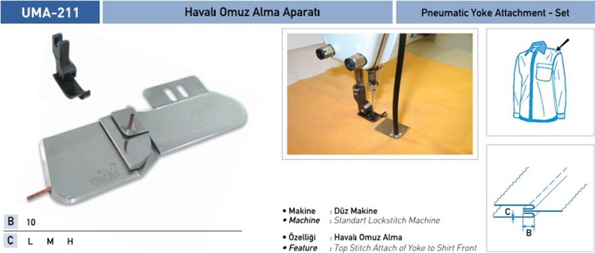 Uma-211 Havalı Omuz Alma Aparatı