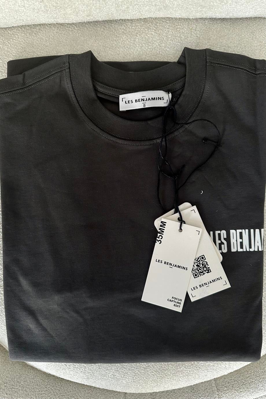 Antrasit Baskılı T-Shirt - Kadın T-Shirt Modelleri - Nazliye Moda | Kadın Giyim Modası