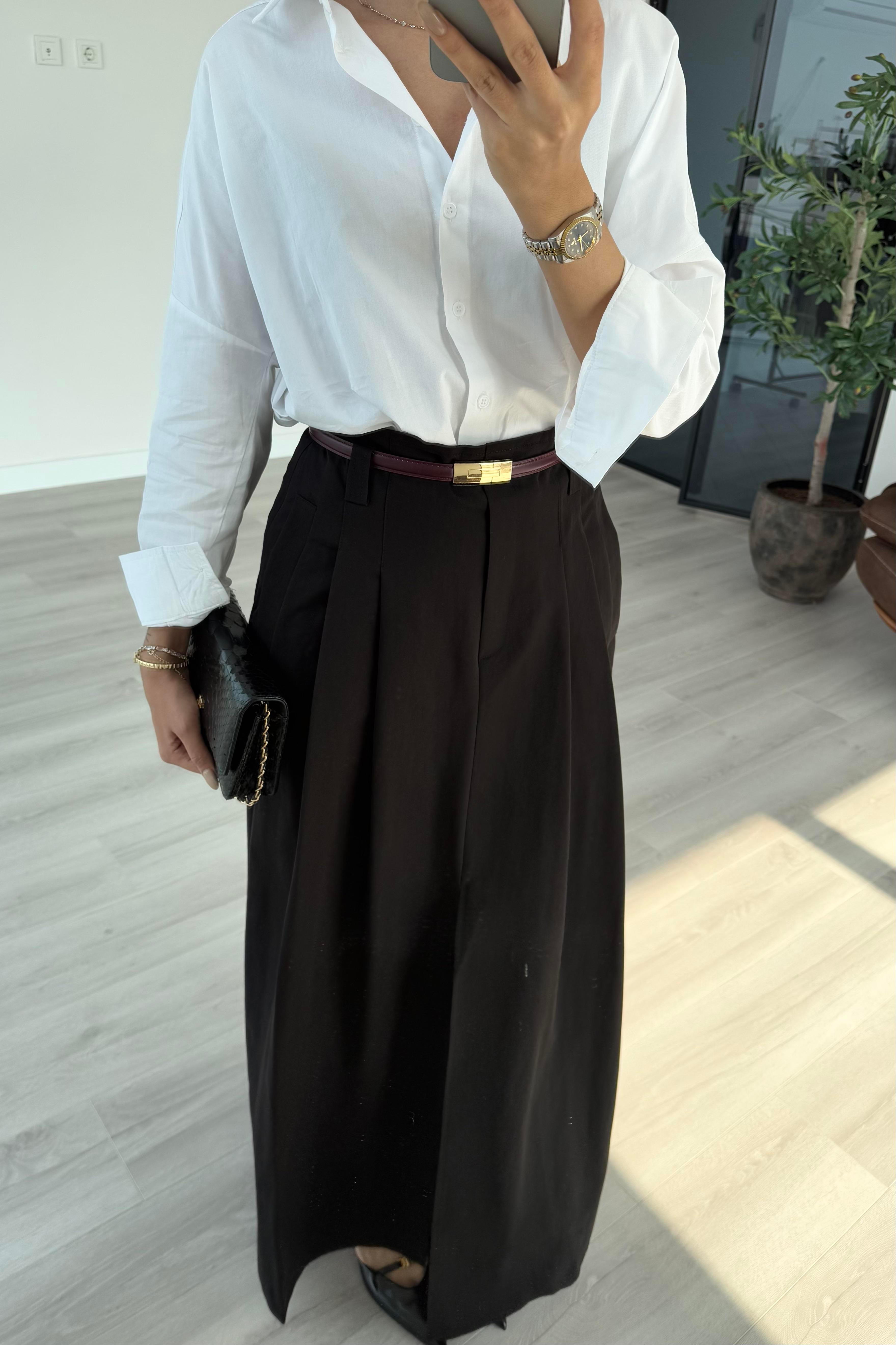 Beyaz Poplin Gömlek - Kadın Shirts Modelleri - Nazliye Moda | Kadın Giyim Modası
