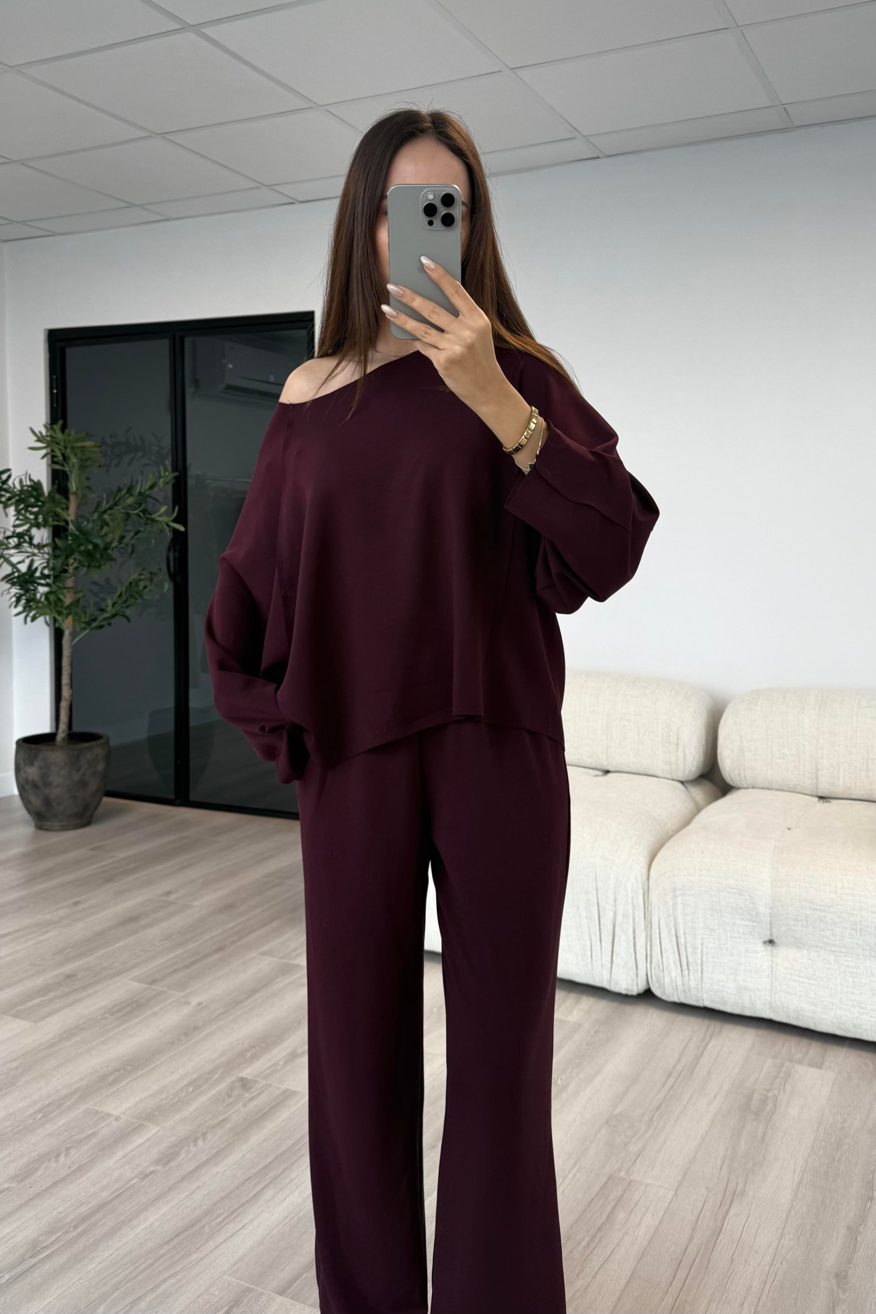 Mürdüm Premium Relax Takım - Kadın Takım Modelleri - Nazliye Moda | Kadın Giyim Modası