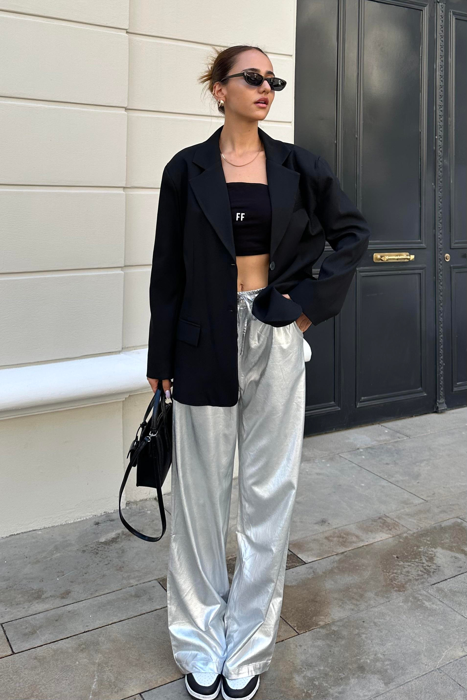 Siyah Oversize Blazer Ceket - Kadın Blazer Ceket Modelleri - Nazliye Moda | Kadın Giyim Modası
