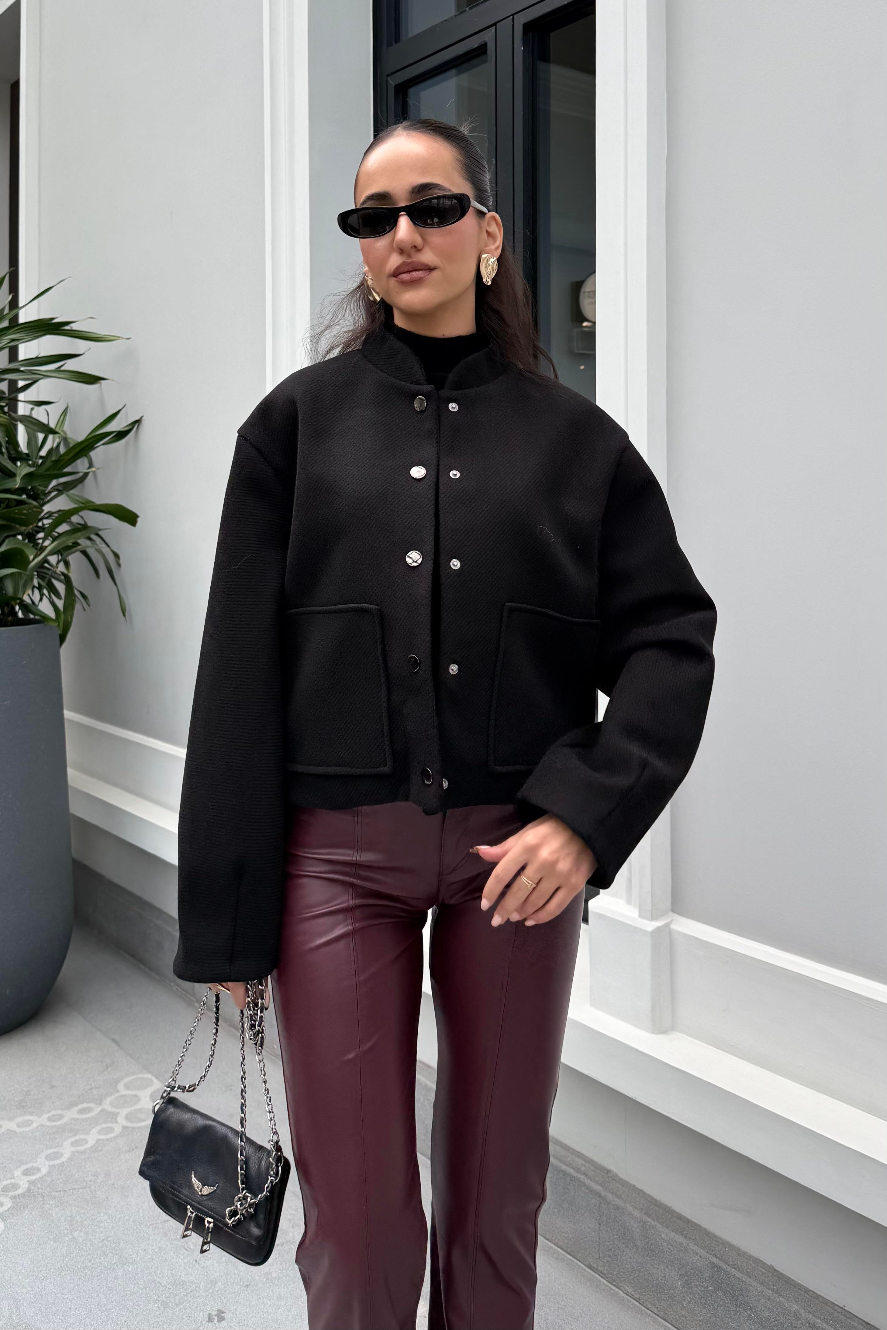 Siyah Premium Ceket - Kadın Jackets Modelleri - Nazliye Moda | Kadın Giyim Modası