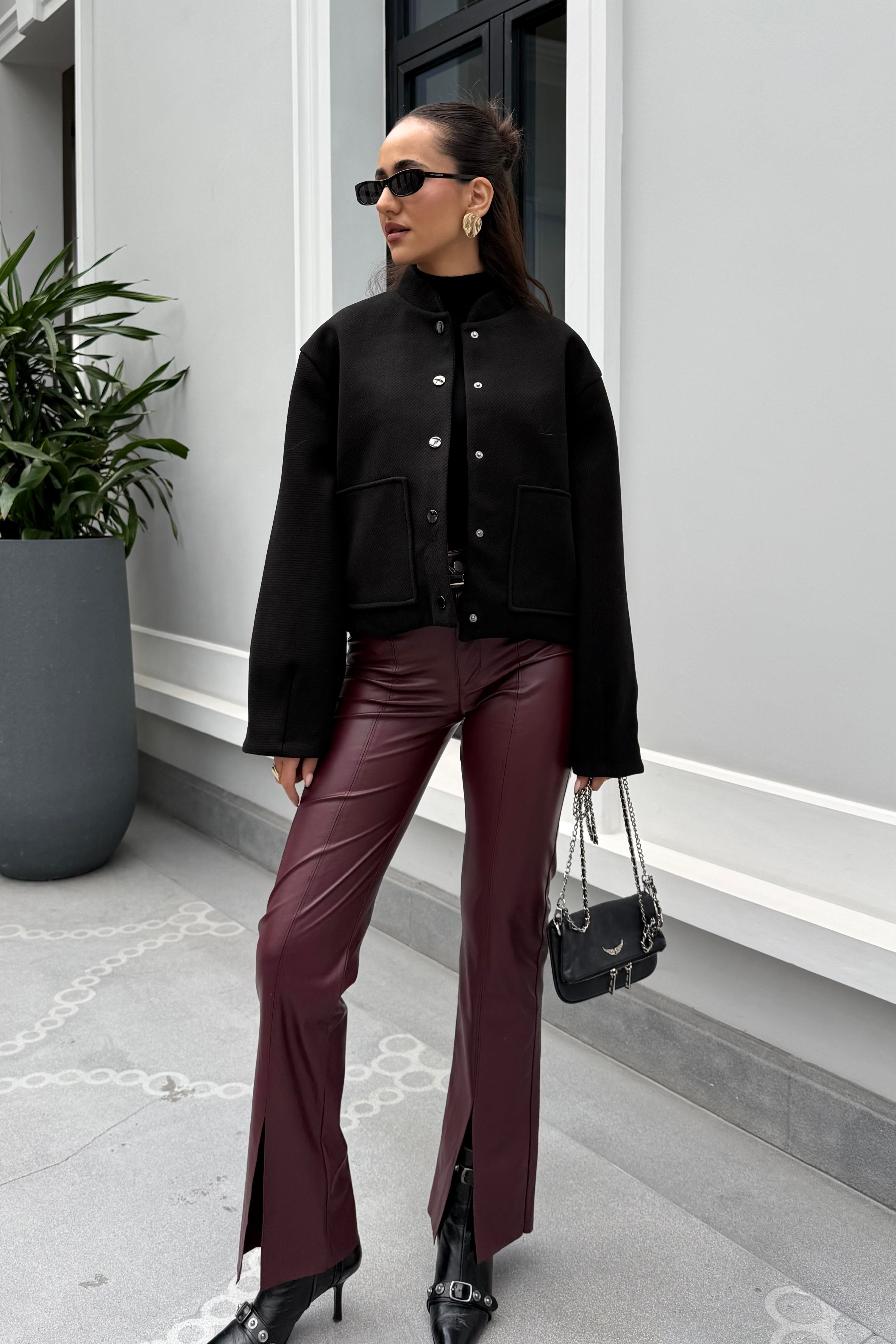 Siyah Premium Ceket - Kadın Jackets Modelleri - Nazliye Moda | Kadın Giyim Modası