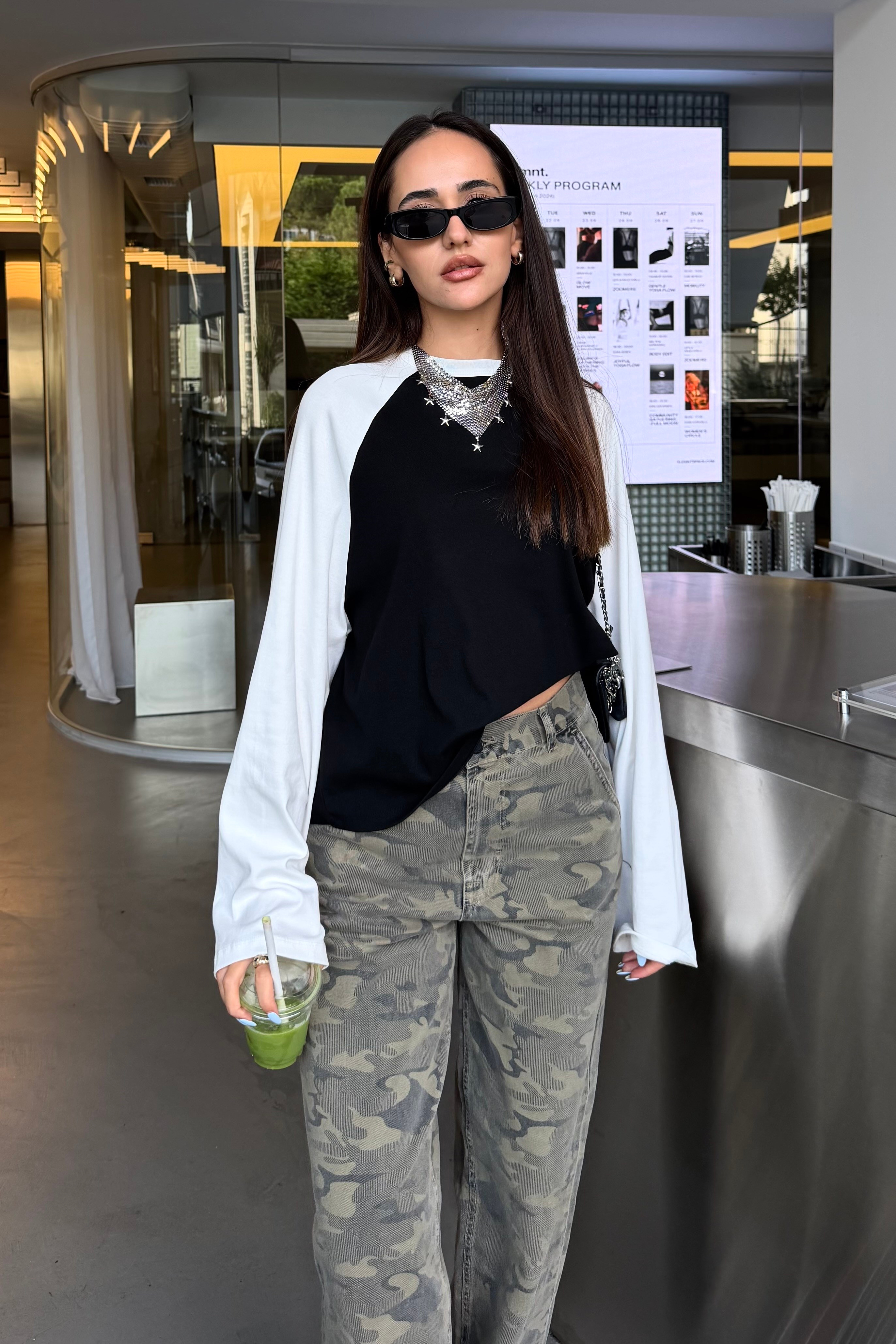 Siyah Reglan Kol Bluz - Kadın Bluz Modelleri - Nazliye Moda | Kadın Giyim Modası