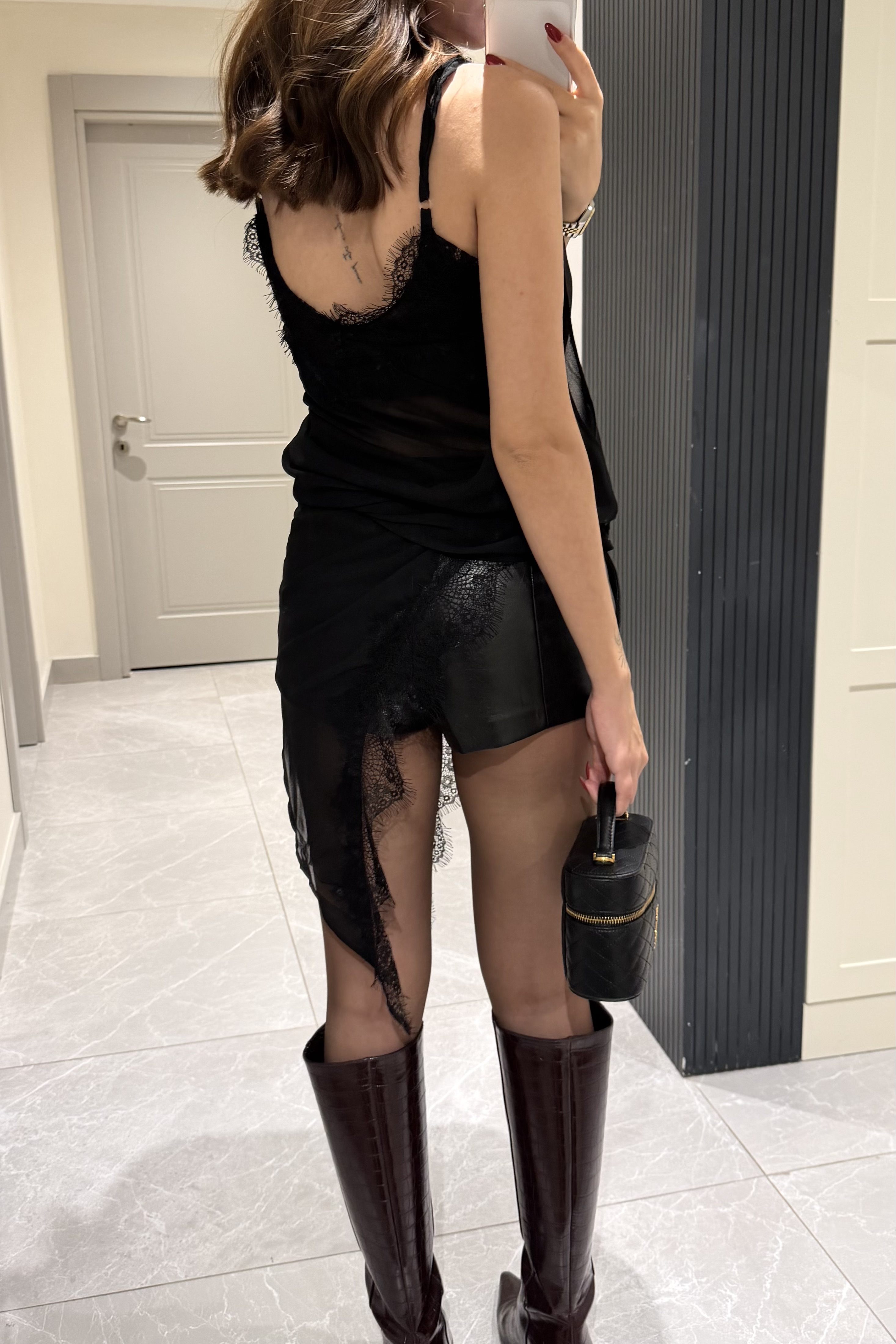 Siyah Transparan Tül Bluz - Kadın Bluz Modelleri - Nazliye Moda | Kadın Giyim Modası
