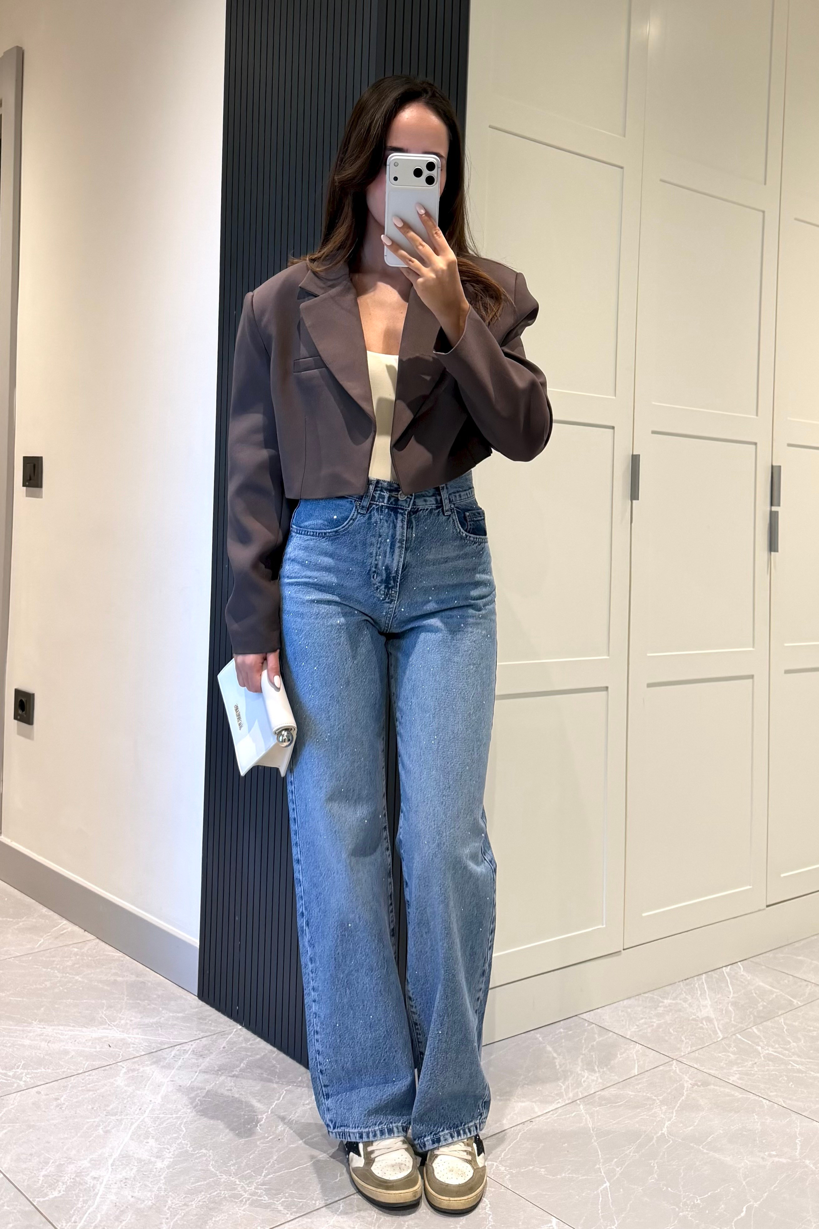 Tasarım Taş Baskılı Premium Jean - Kadın Jeans Modelleri - Nazliye Moda | Kadın Giyim Modası