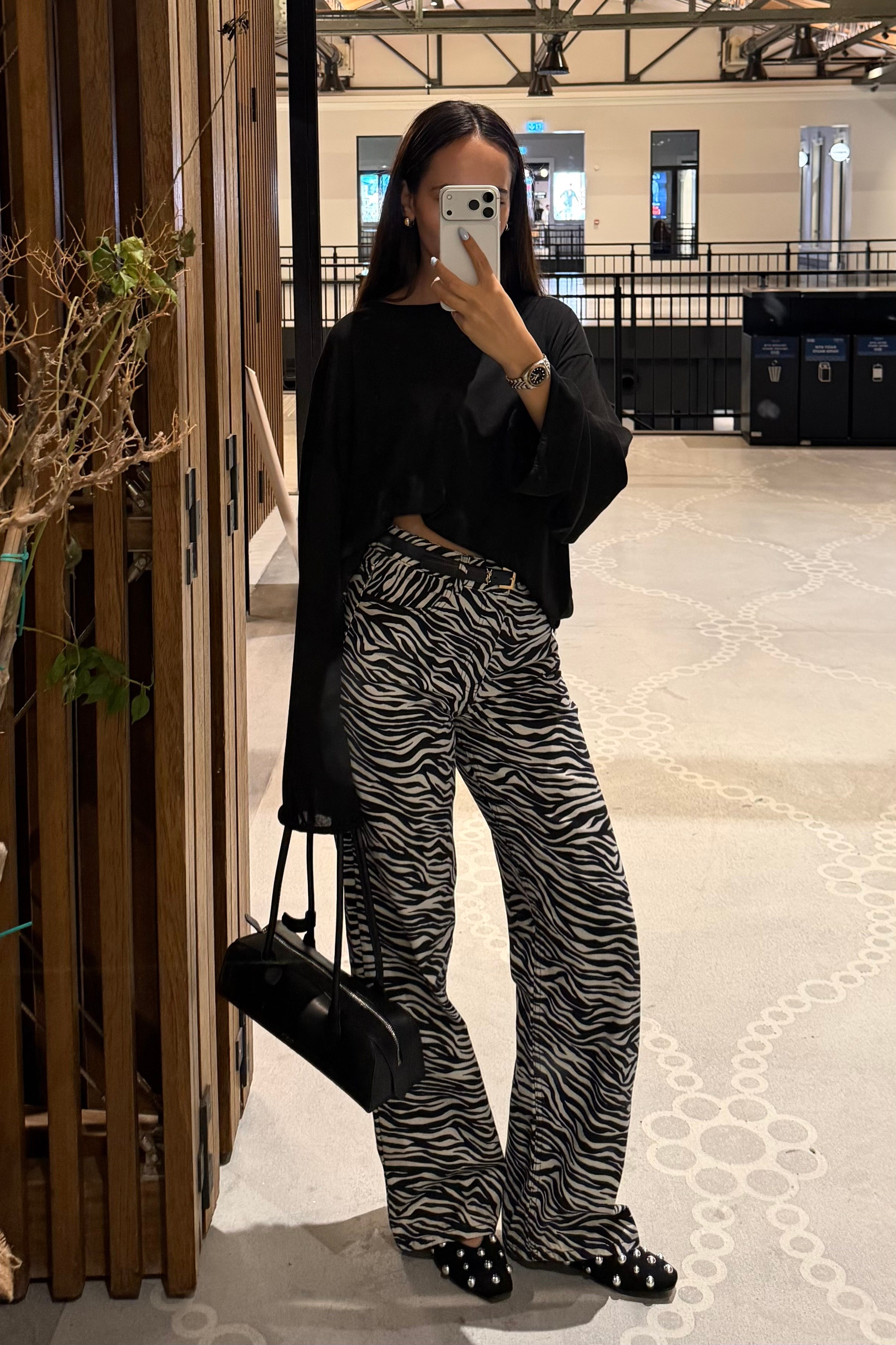 Zebra Desen Straight Jean - Kadın Jean Modelleri - Nazliye Moda | Kadın Giyim Modası