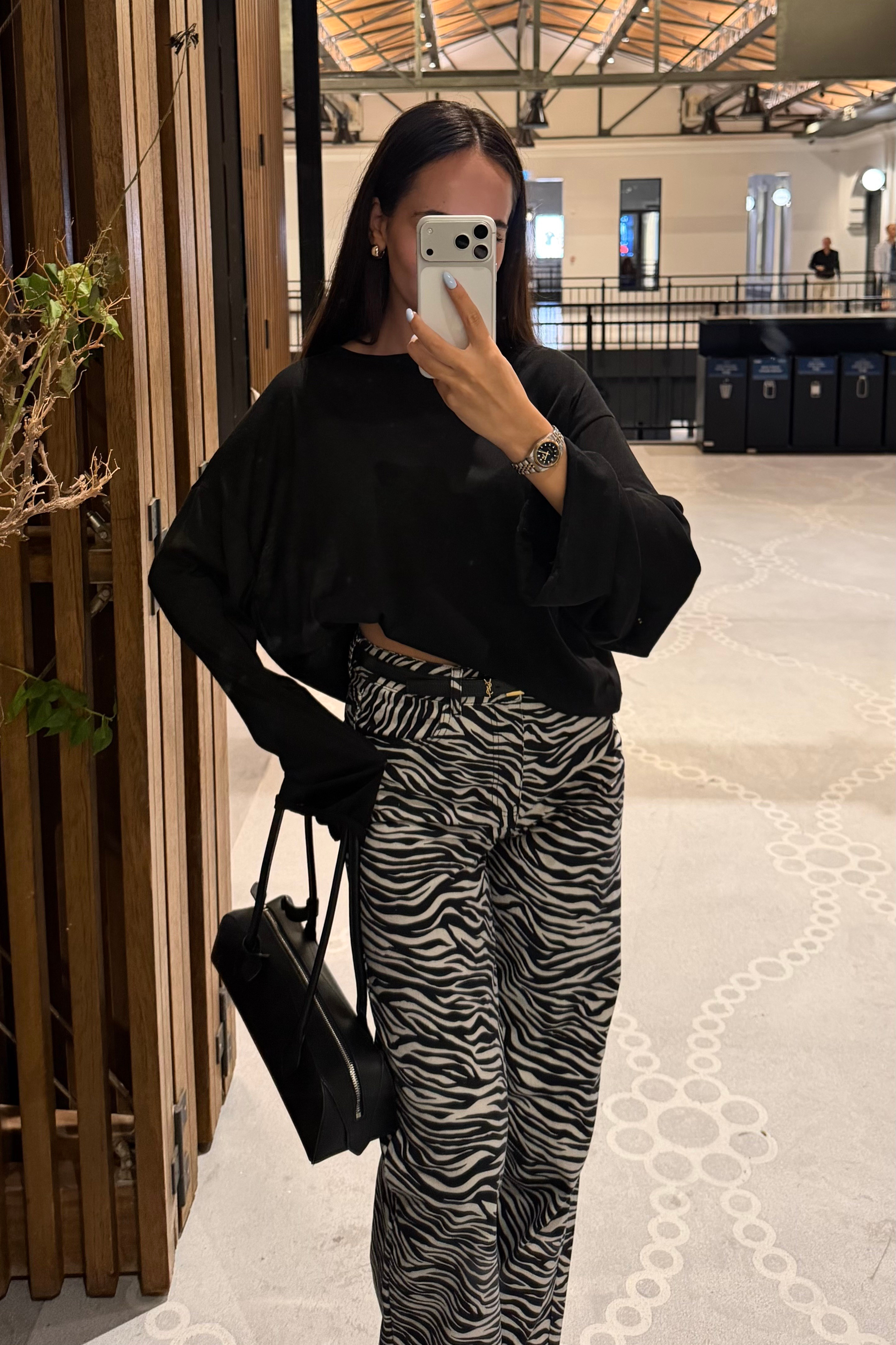 Zebra Desen Straight Jean - Kadın Jean Modelleri - Nazliye Moda | Kadın Giyim Modası