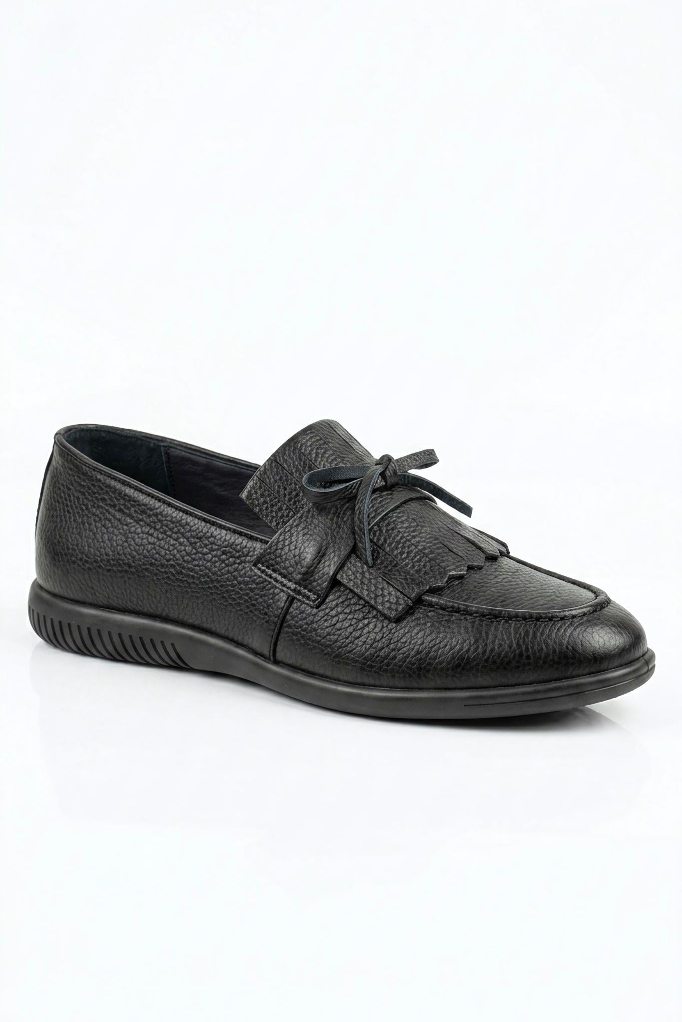 Hardy Black Men Leather Shoes