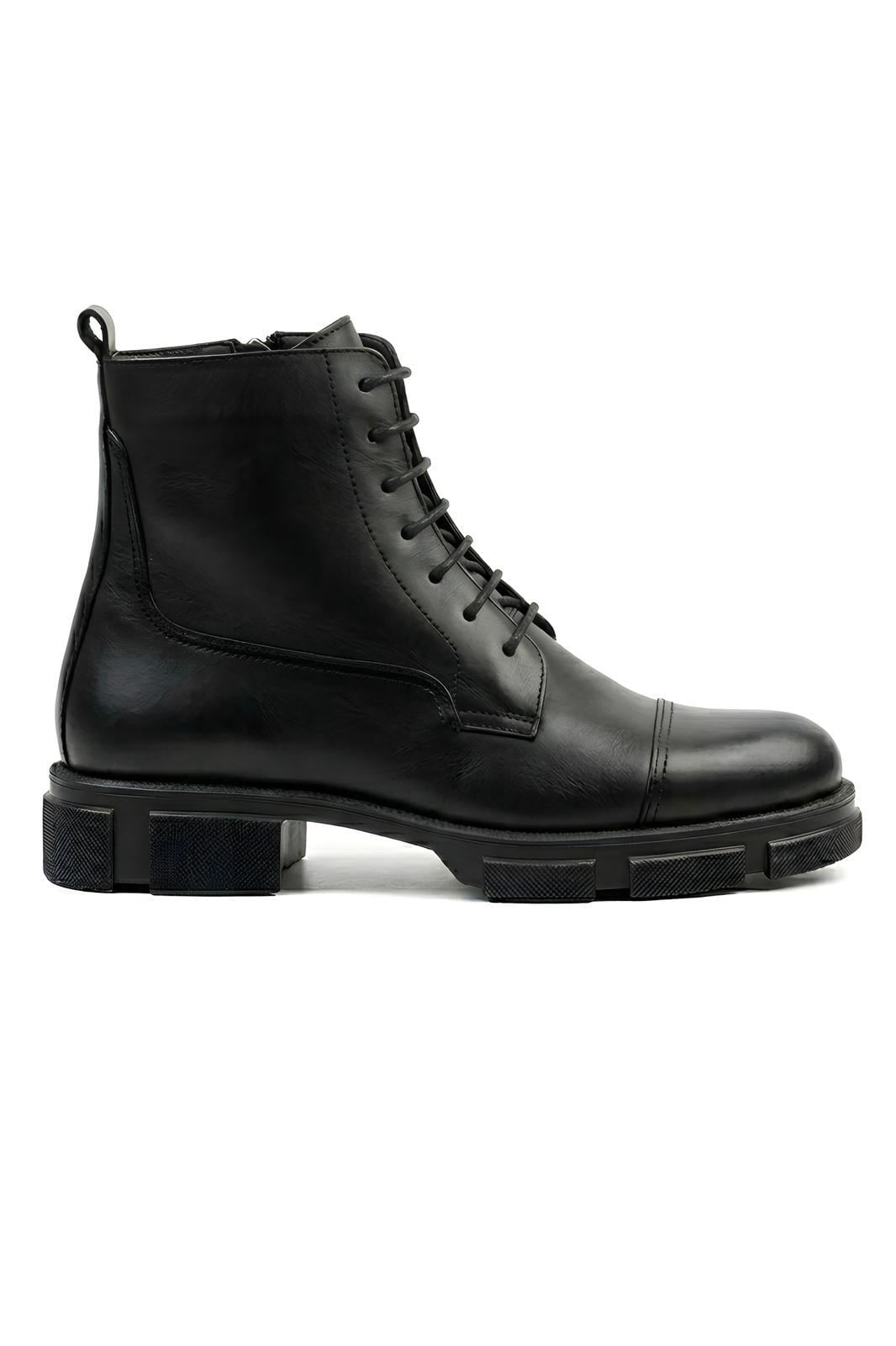 Rims Black Men Leather Shoes