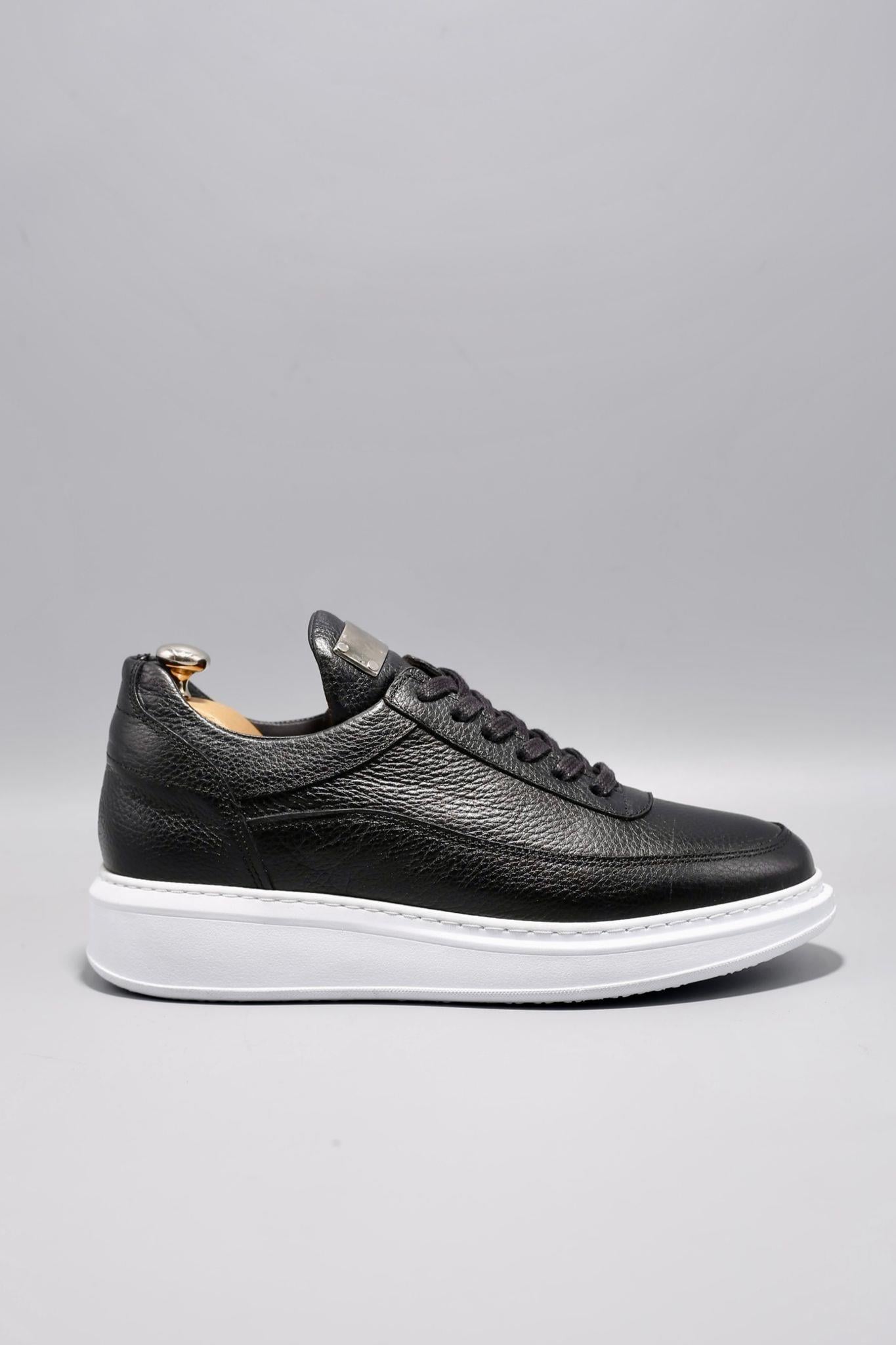Strong Black Men Leather Shoes
