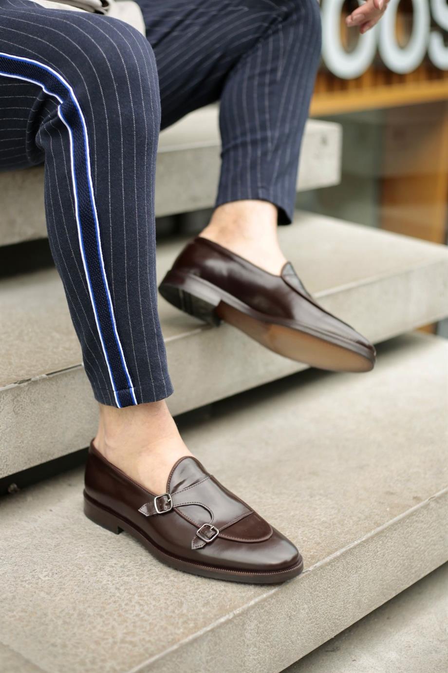 Taylor Open Brown Men Leather Shoes
