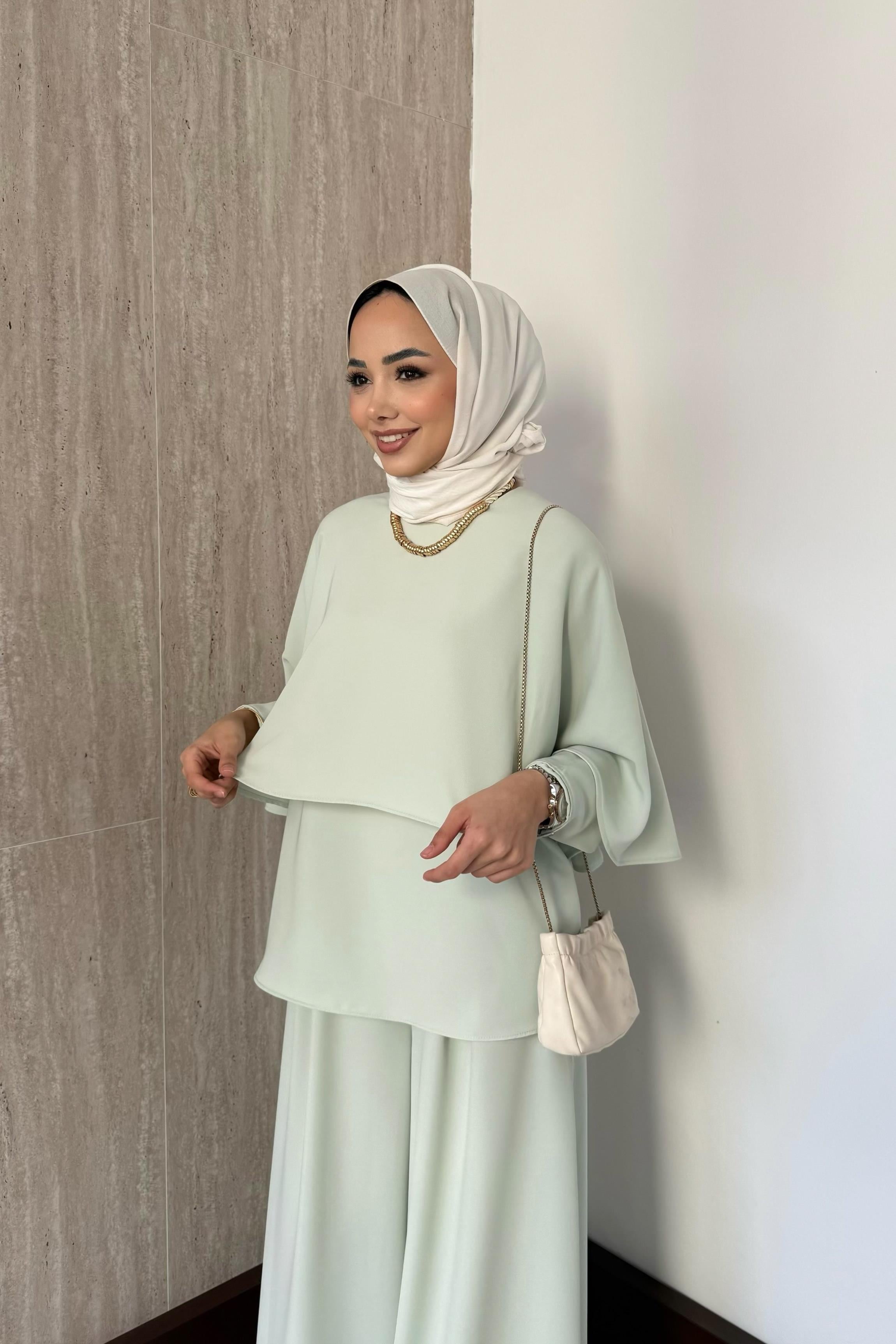 Aller Parçalı Pantolonlu Takım - Mint