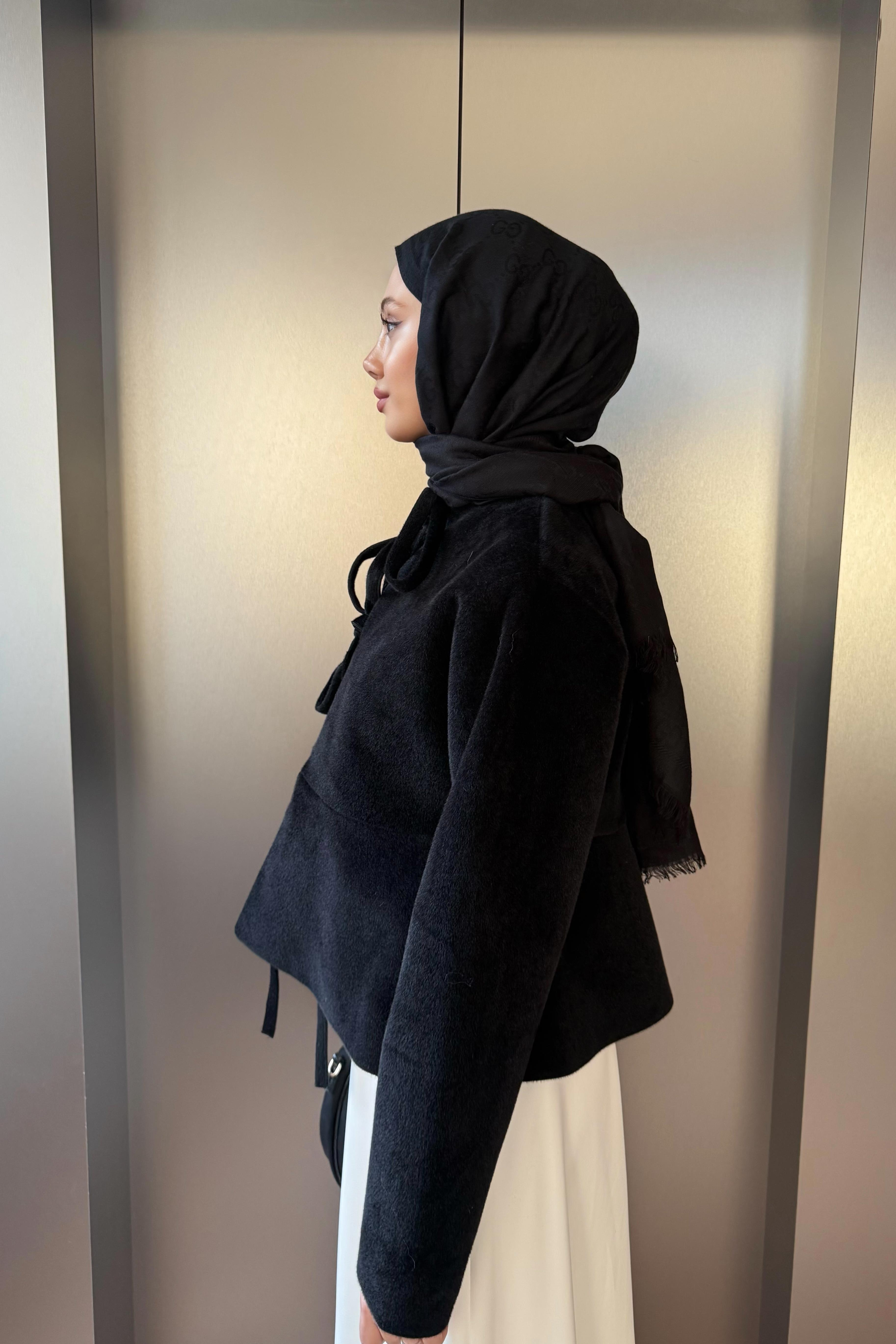 Bağlamalı Goldfox Ceket - Siyah