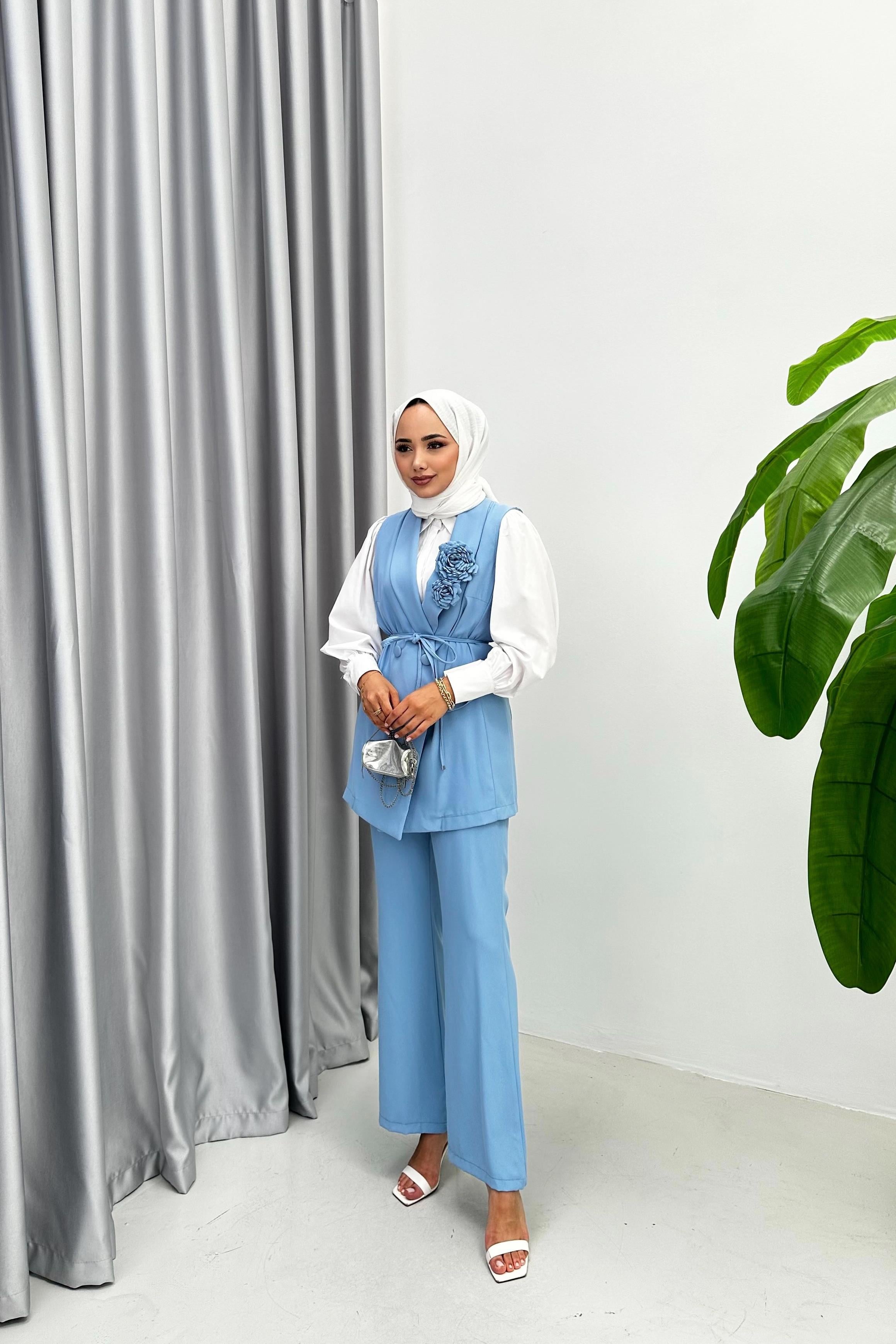 BASİC YELEK TAKIM - MAVİ