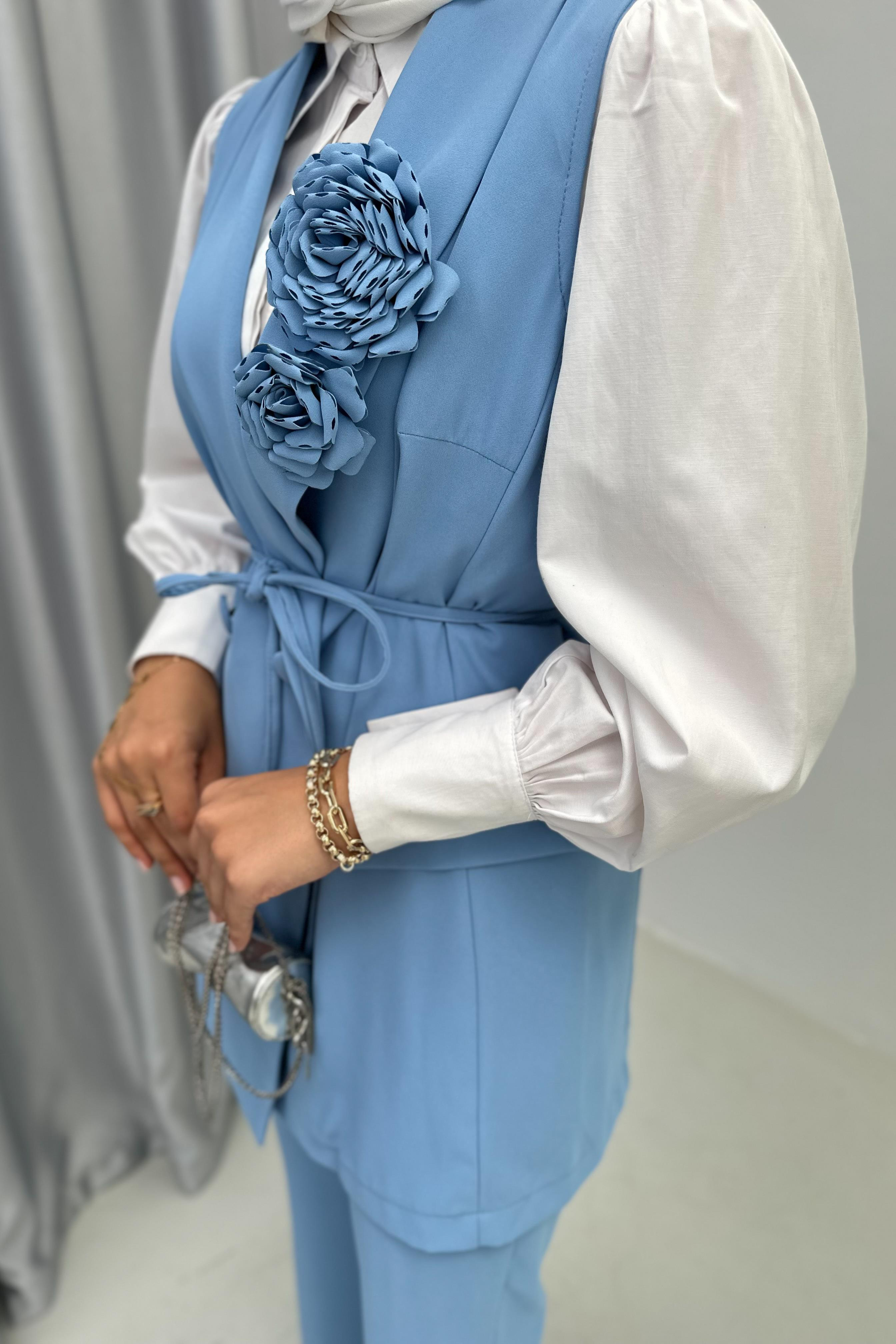 BASİC YELEK TAKIM - MAVİ