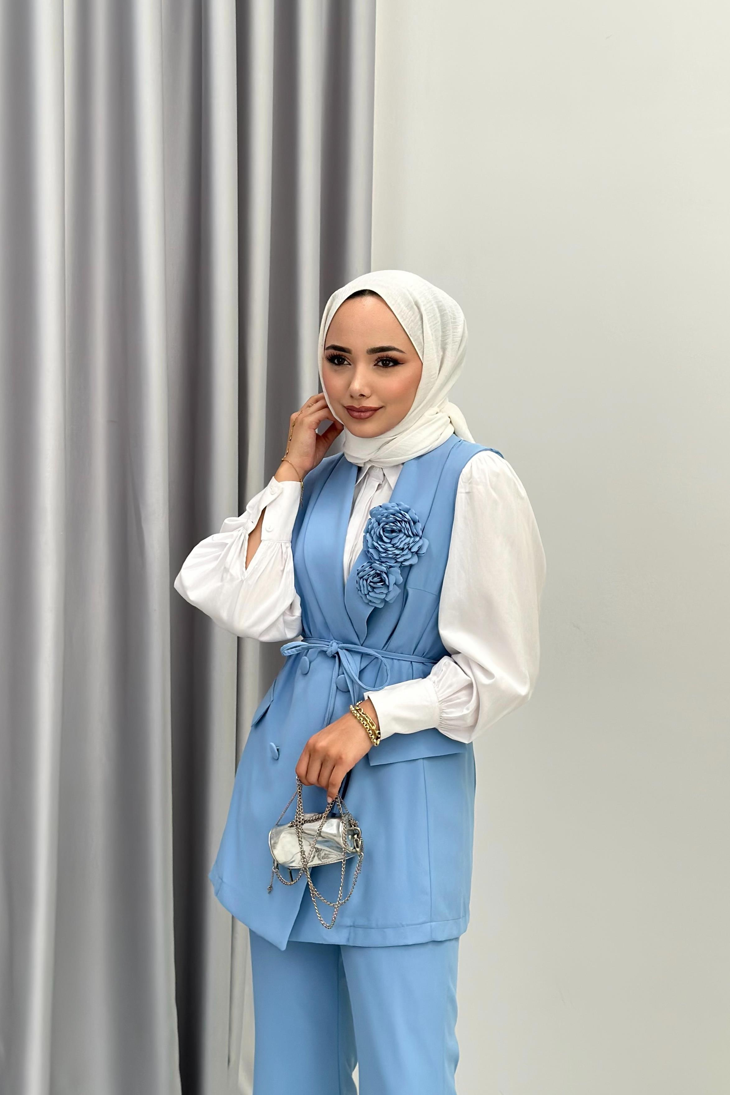 BASİC YELEK TAKIM - MAVİ