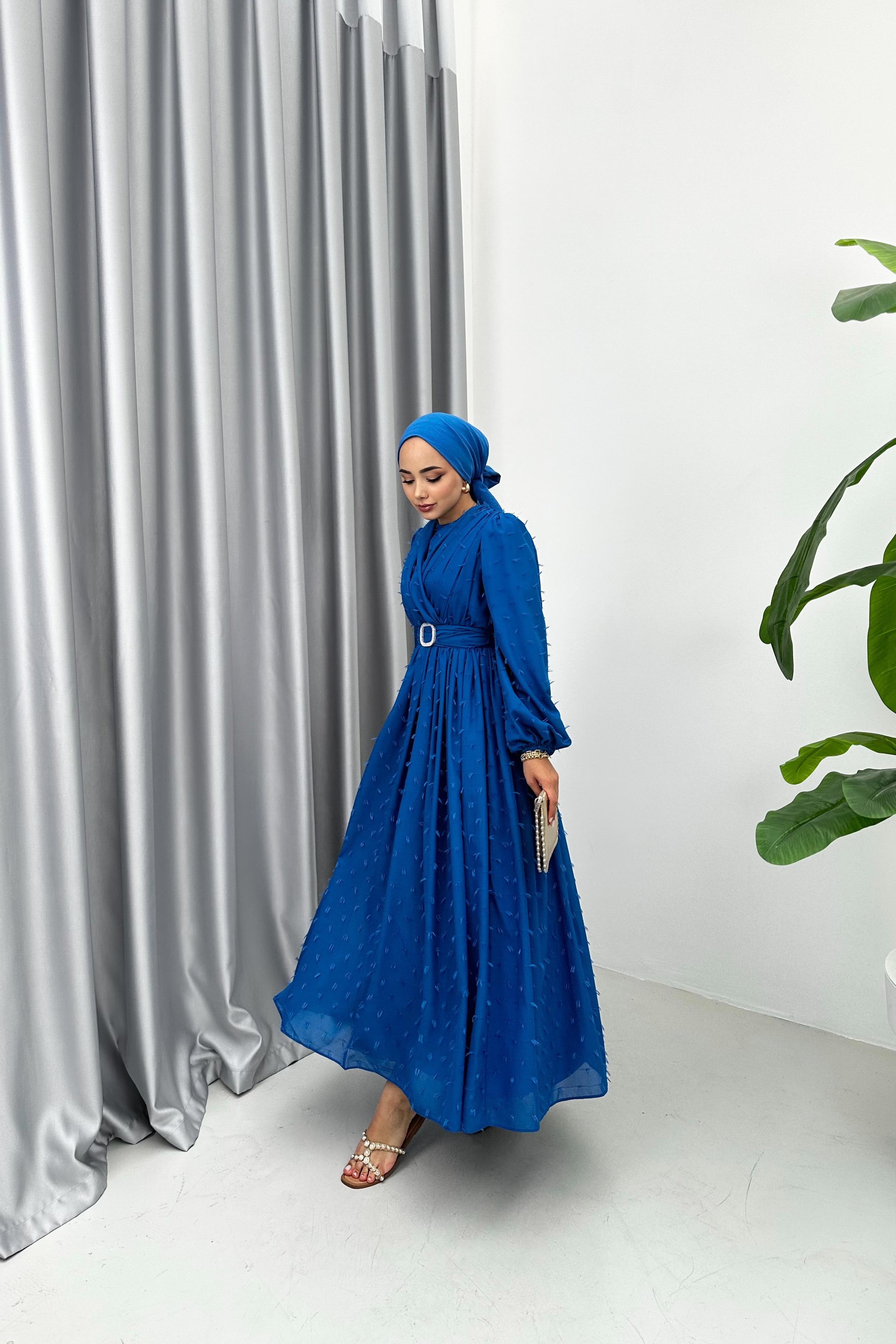 BERRY ŞİFON ELBİSE - SAKS