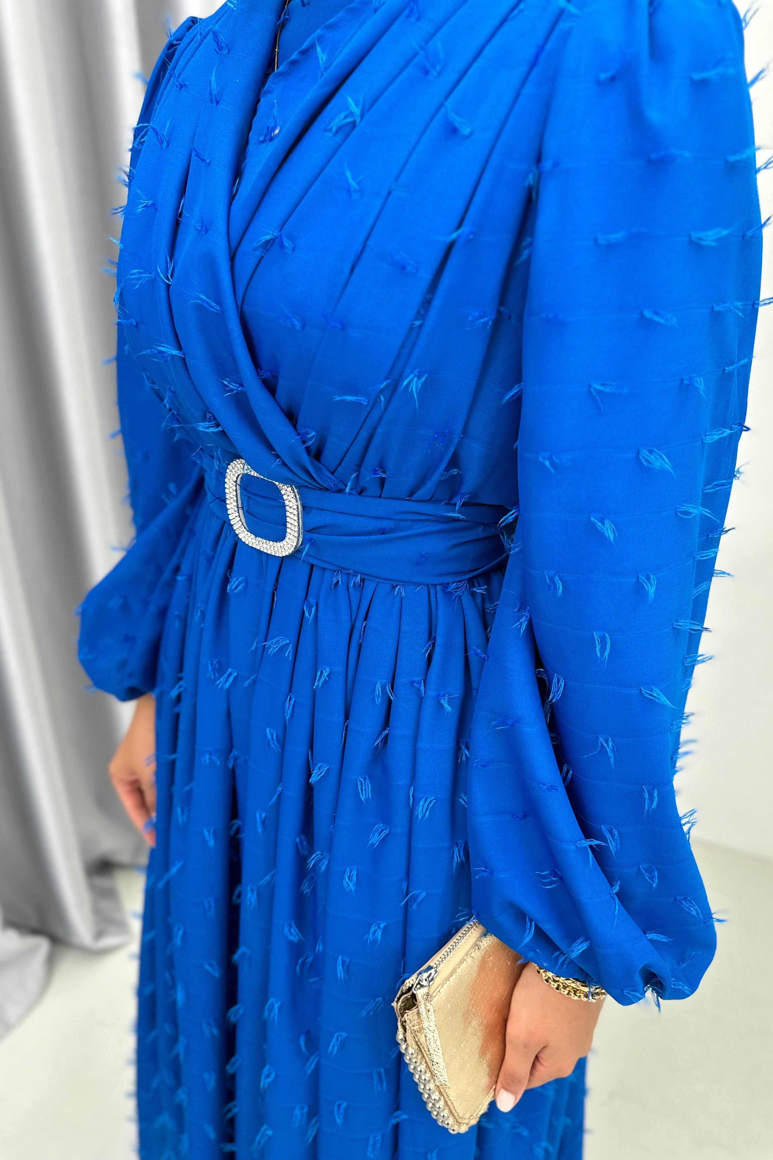 BERRY ŞİFON ELBİSE - SAKS