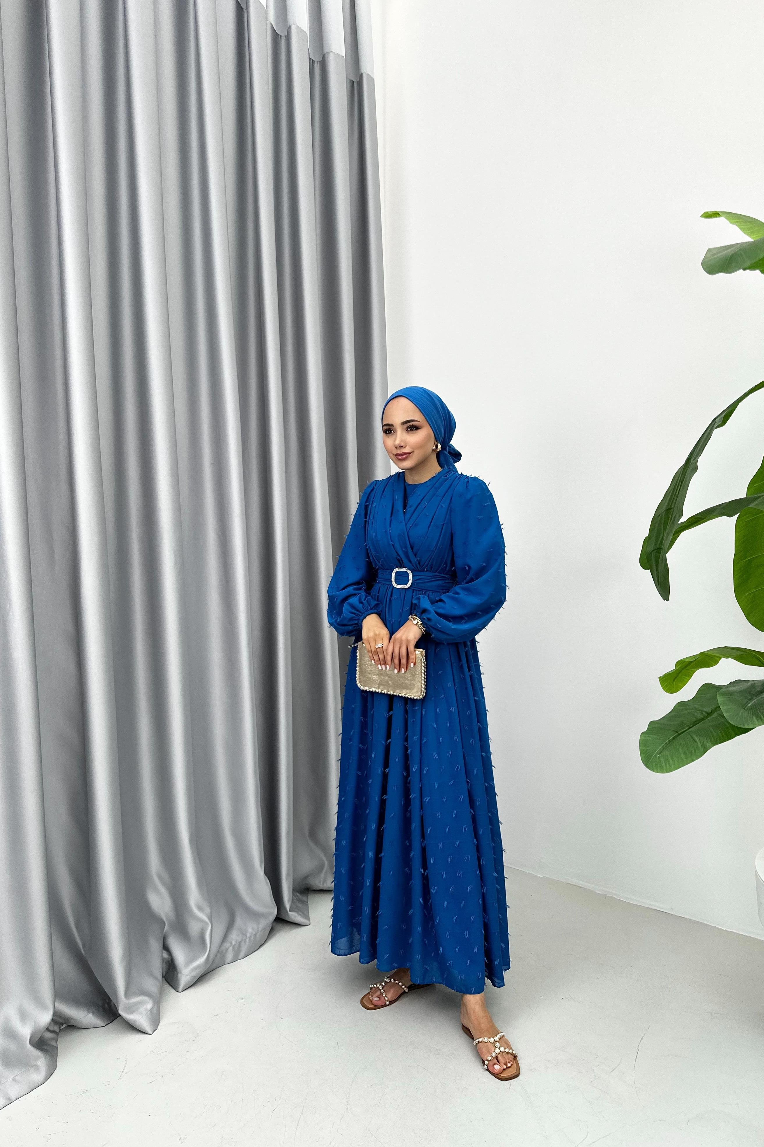 BERRY ŞİFON ELBİSE - SAKS