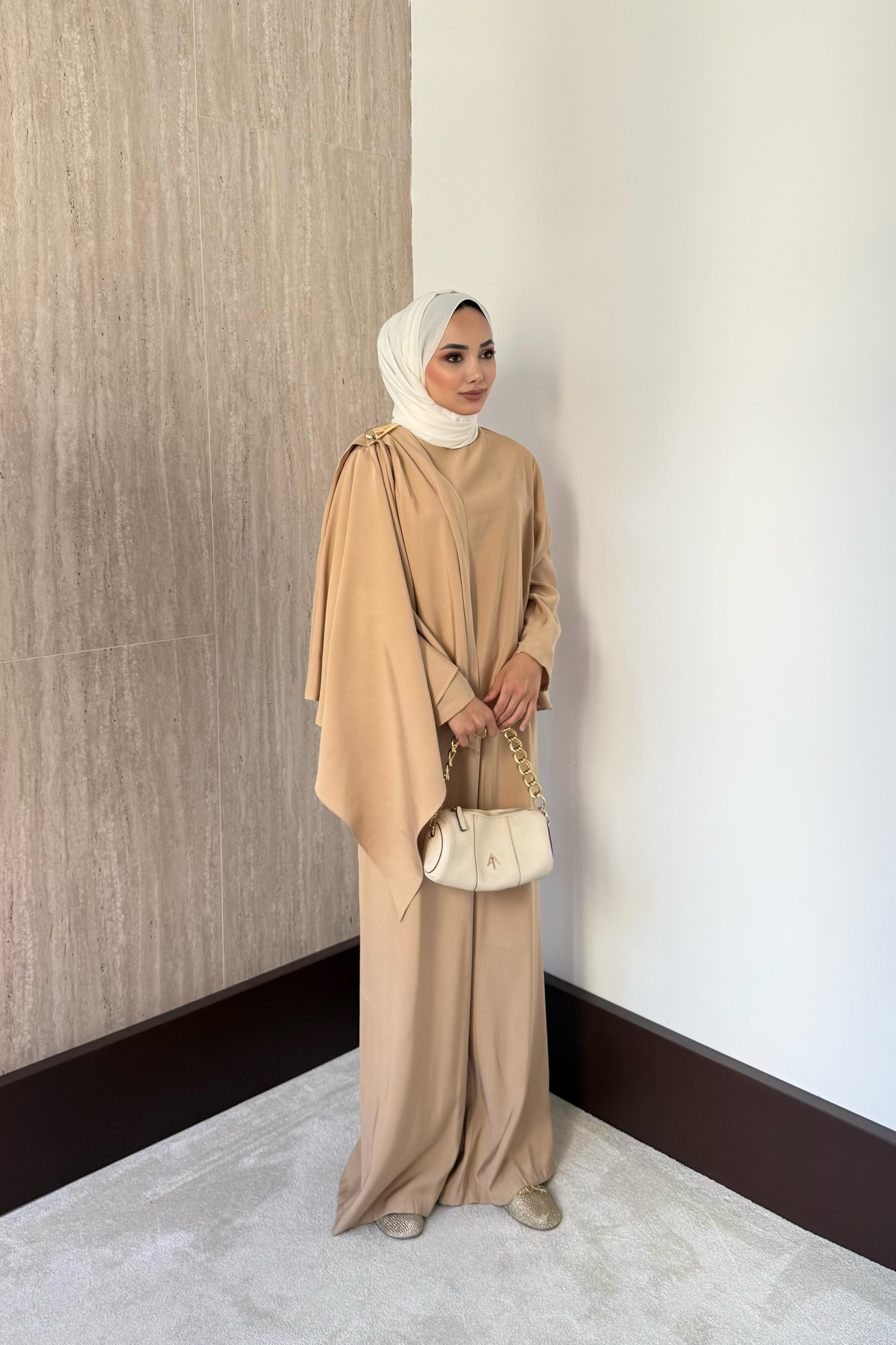 Bloom Modal Pantolonlu Takım - Camel