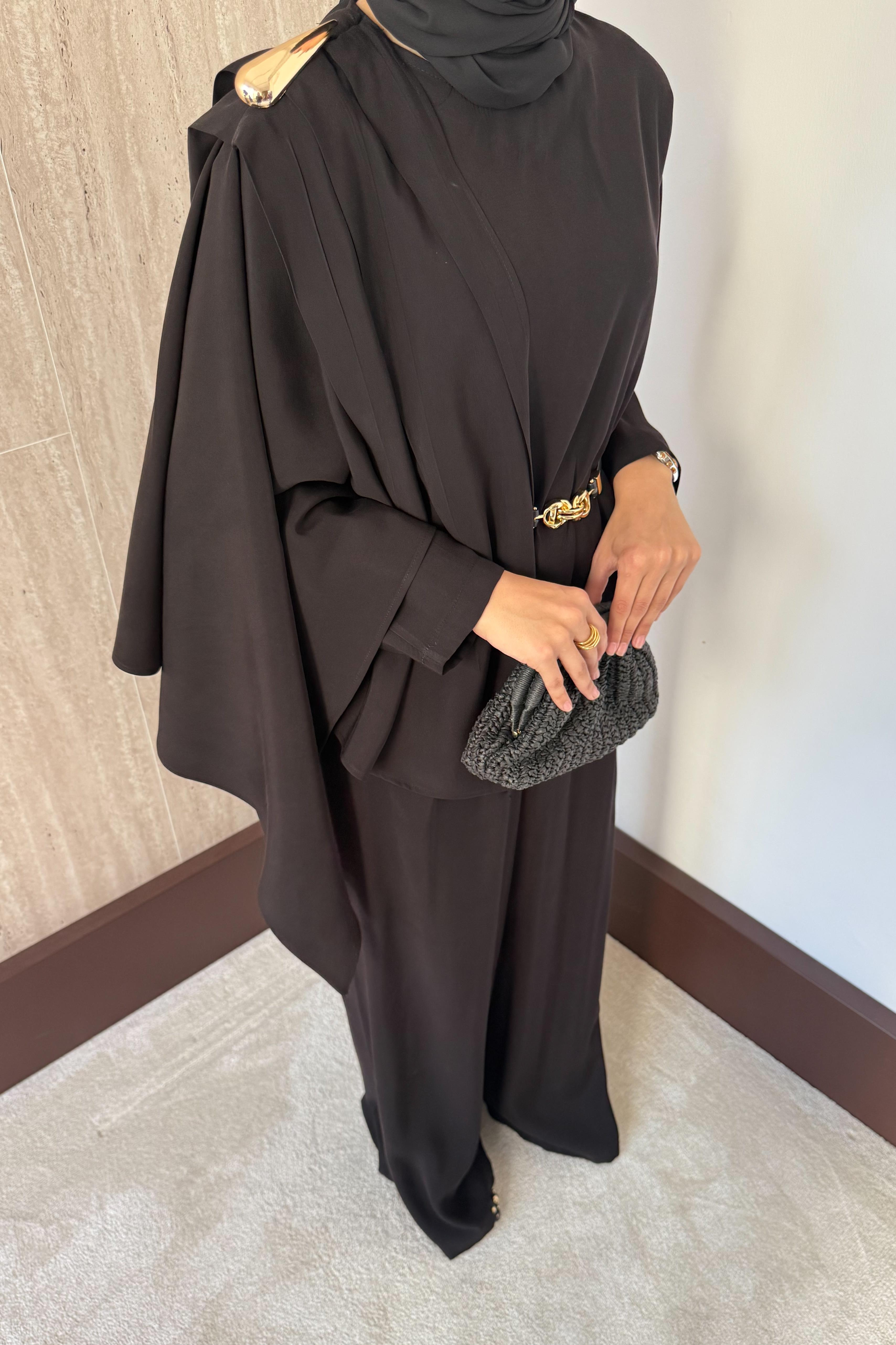 Bloom Modal Pantolonlu Takım - Siyah