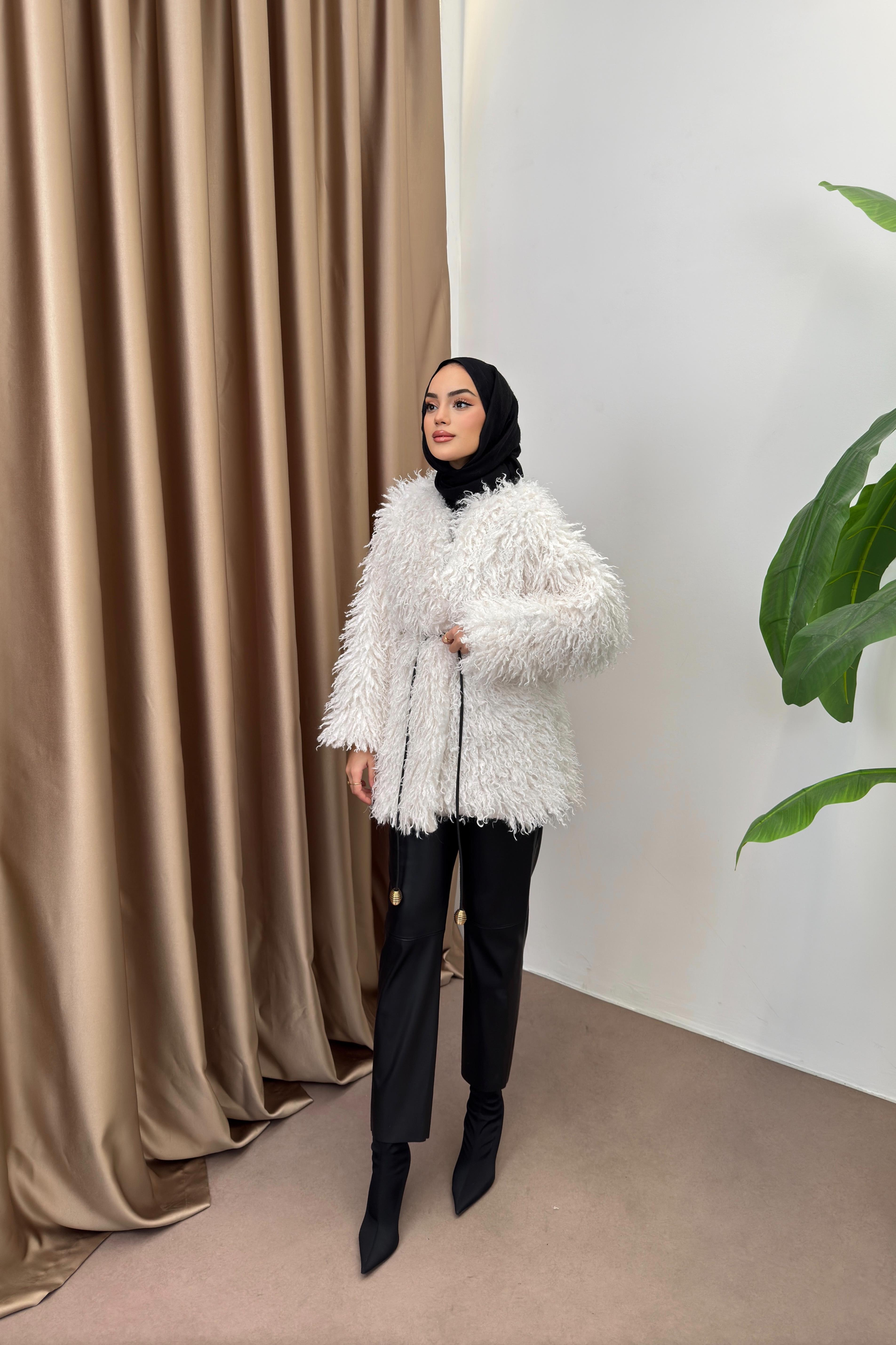 Curly Peluş Kaban - EKRU