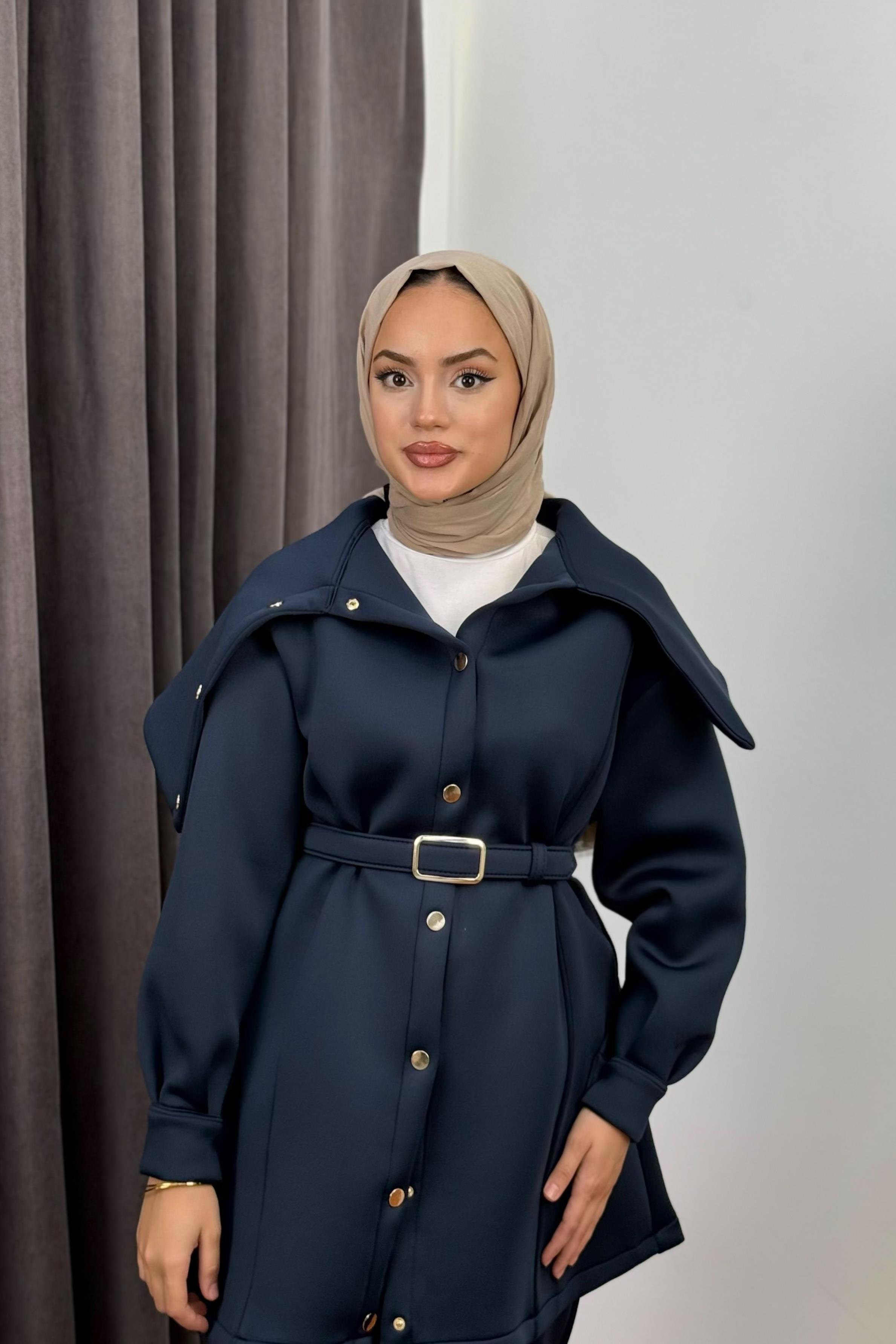 Jolie Kemerli Scuba Takım - LACİVERT