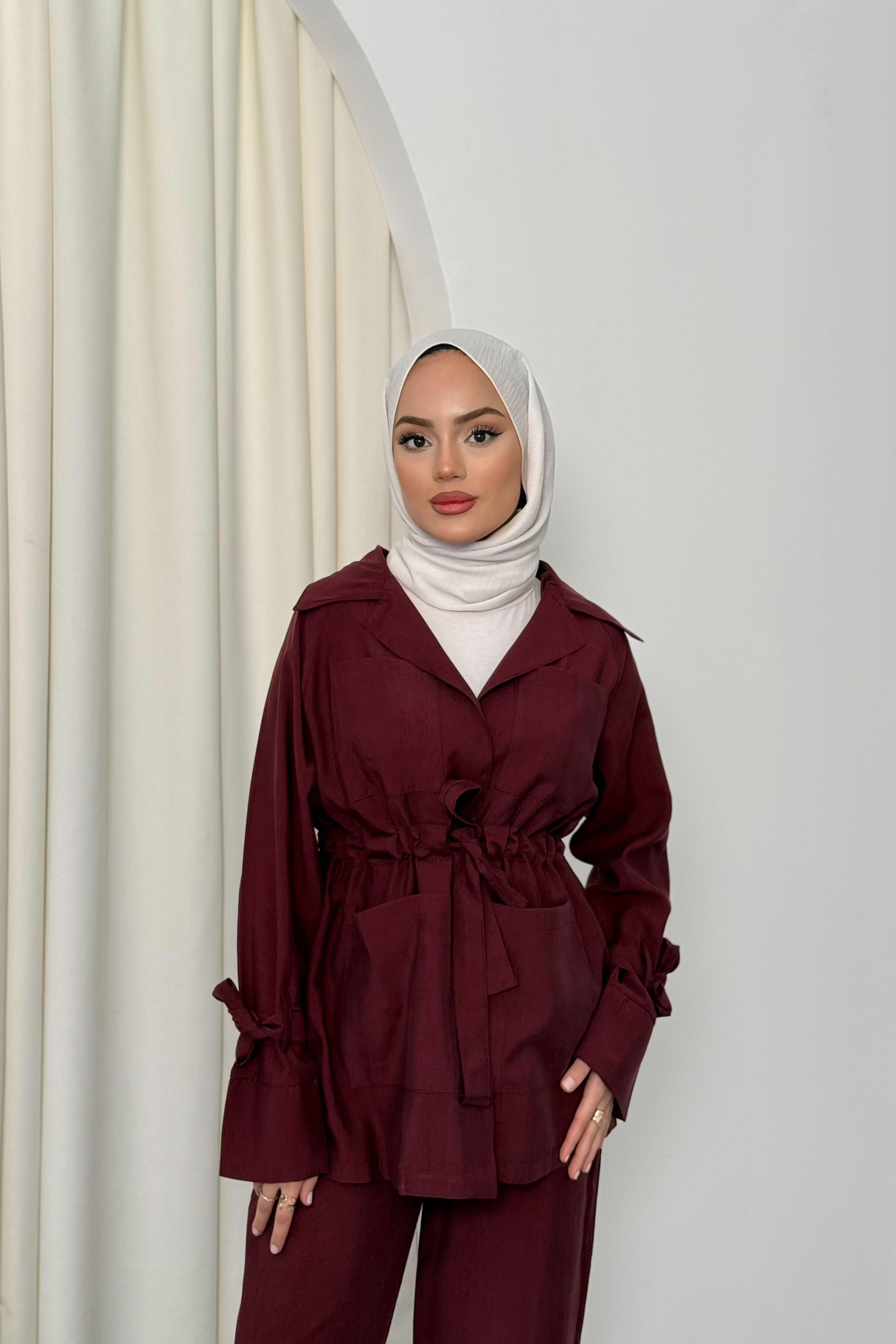 Kol Bağlamalı Tensel Takım - Bordo