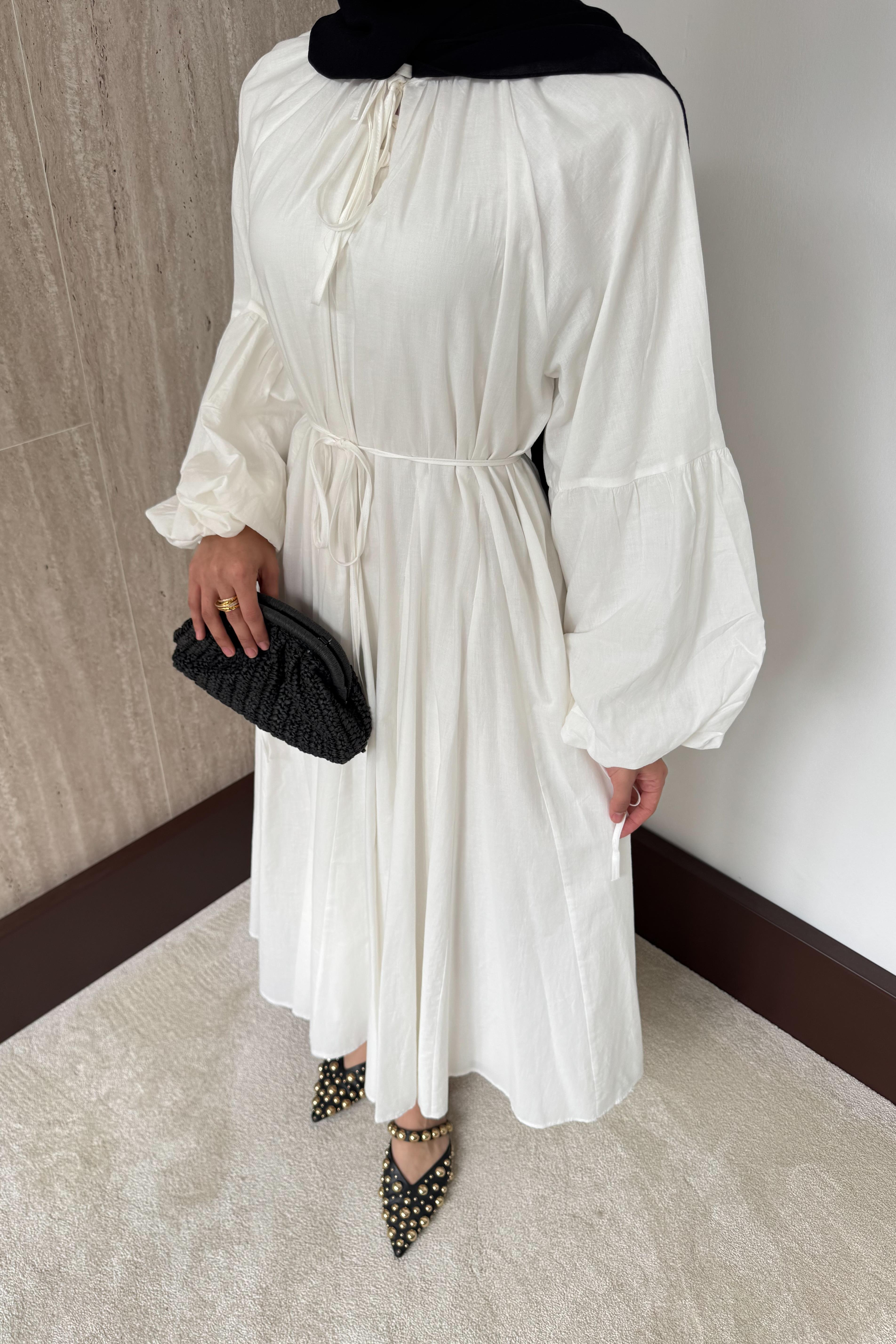 Lady Oversize Elbise - Ekru