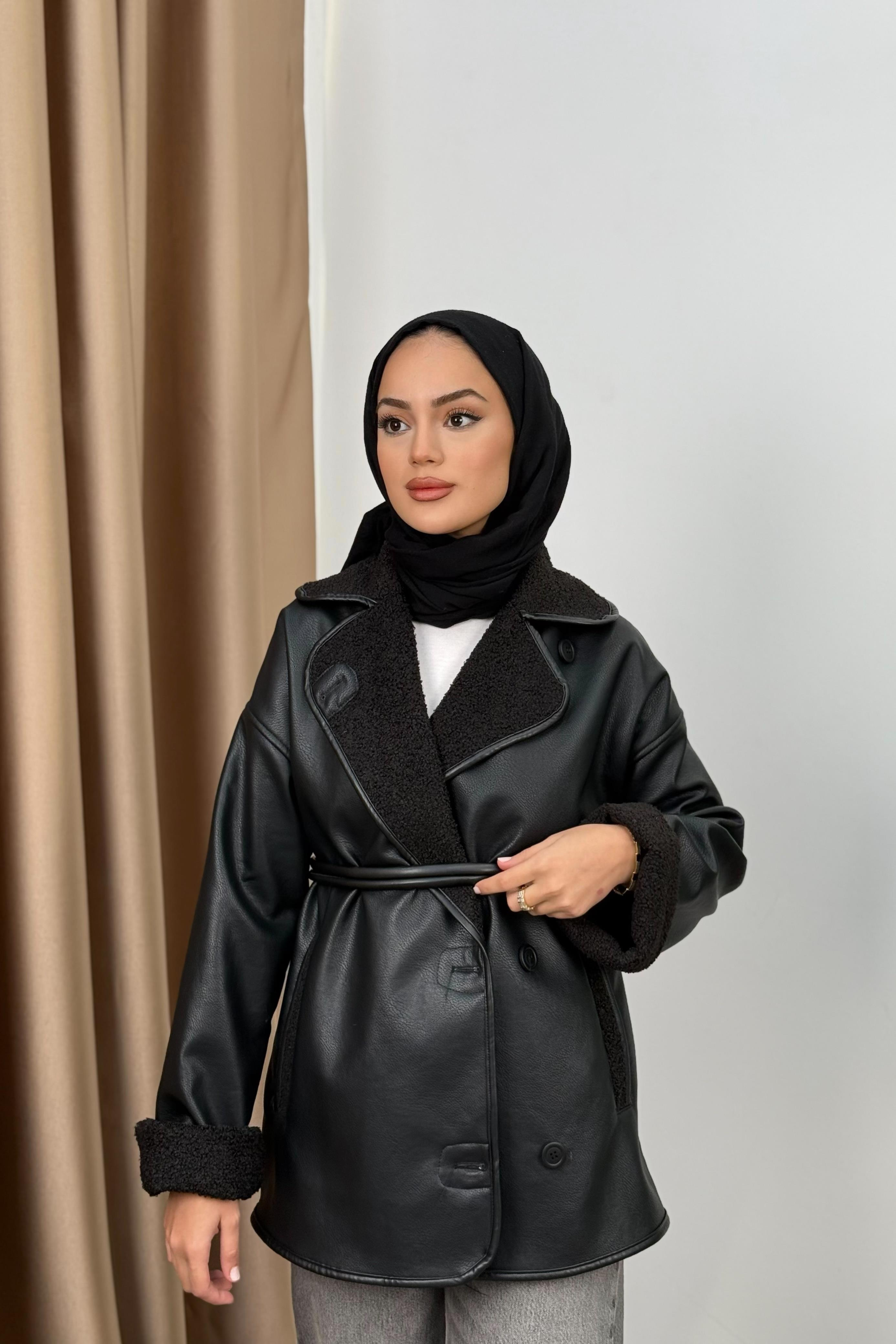 Premium Deri Kaban - SİYAH
