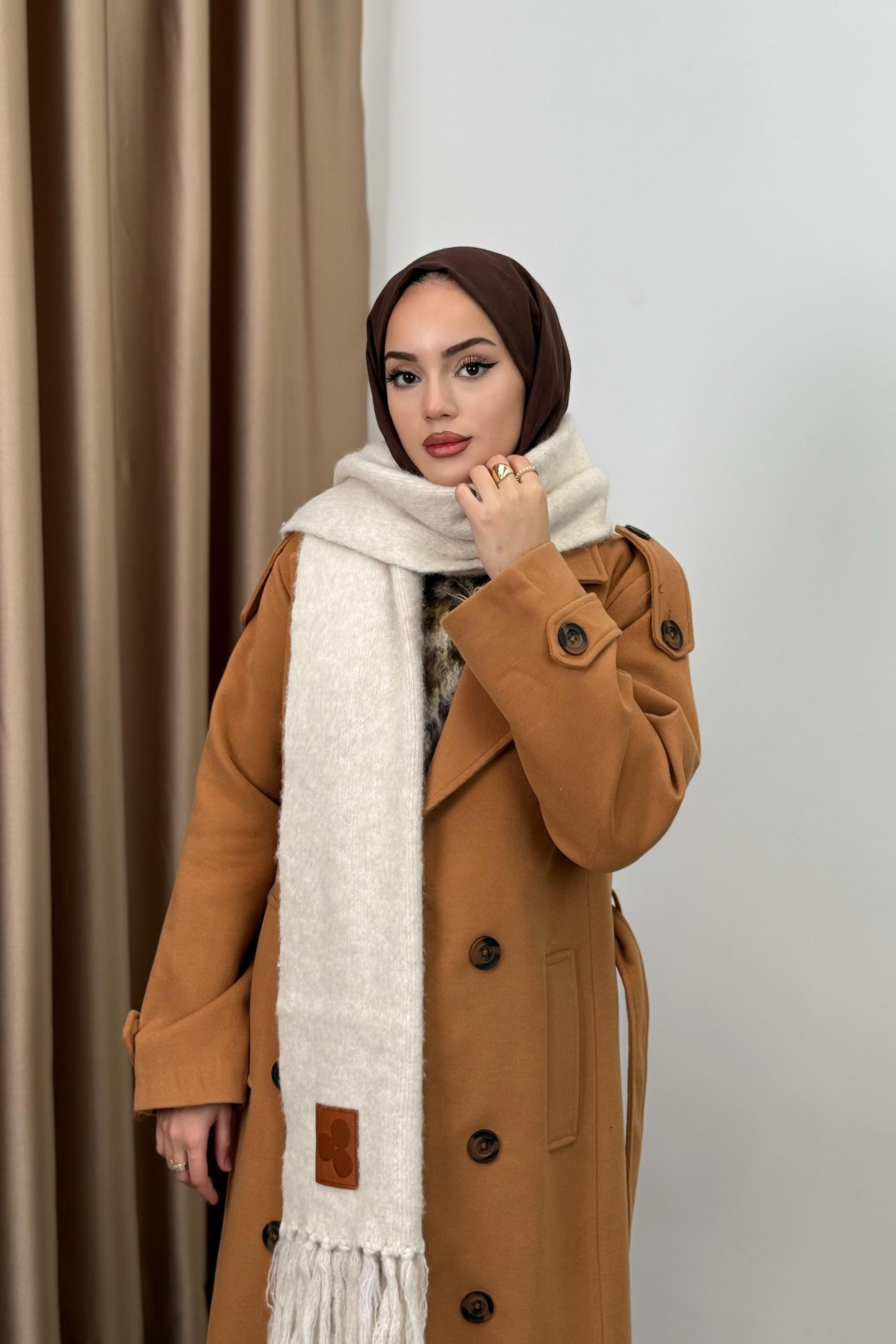 Şardonlu Atkı - KREM