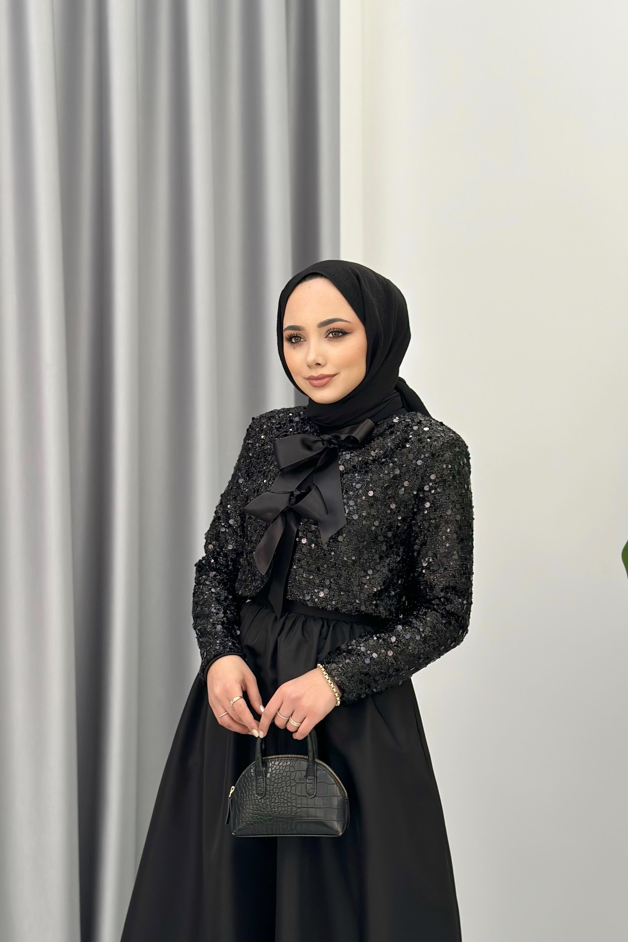 SESA PAYETLİ TAKIM - SİYAH 